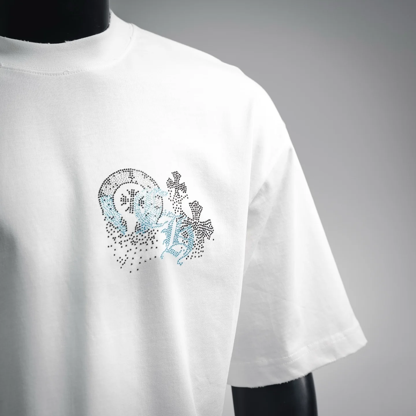 Chrome rhinestone t-shirt