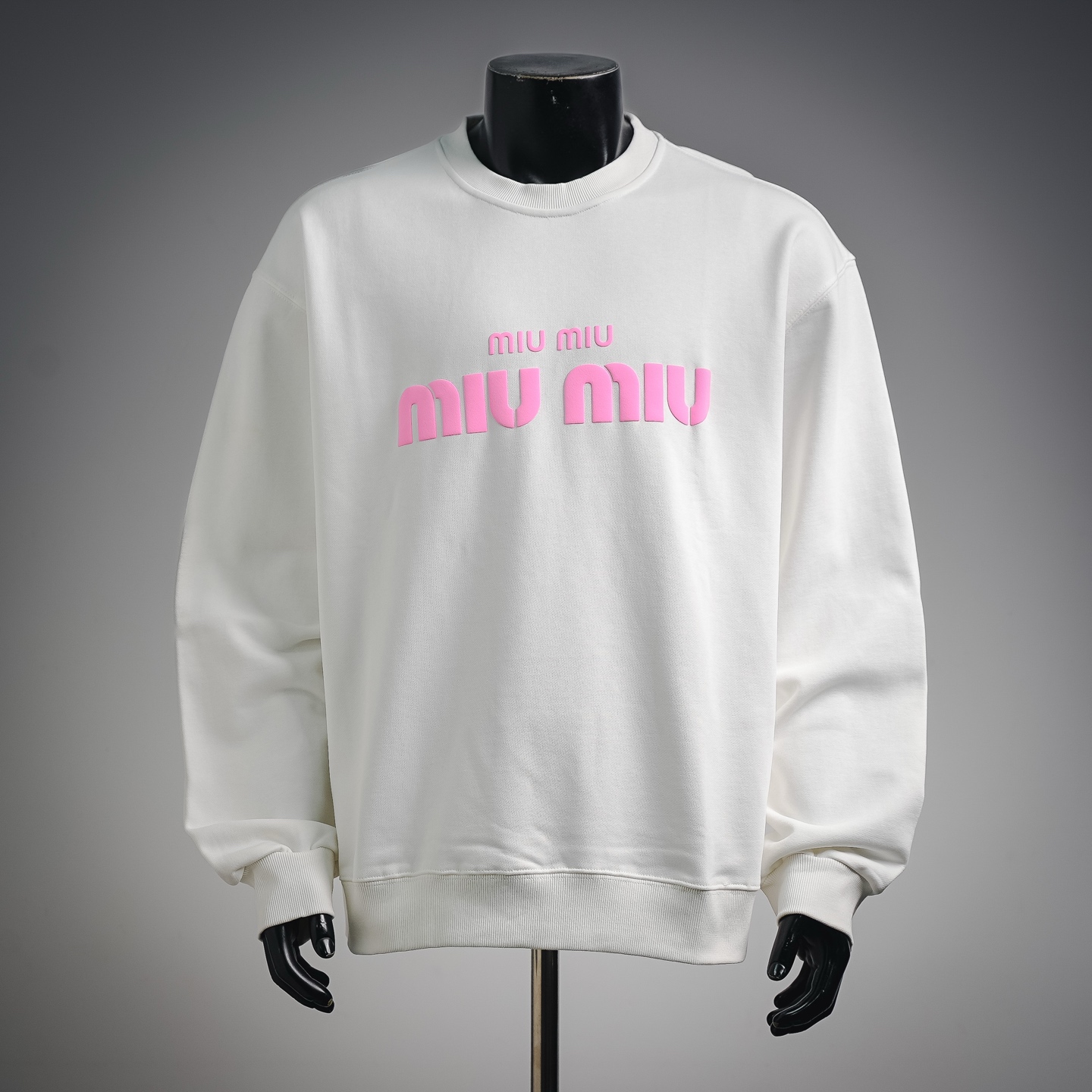 Miu letter printed sweatshirt