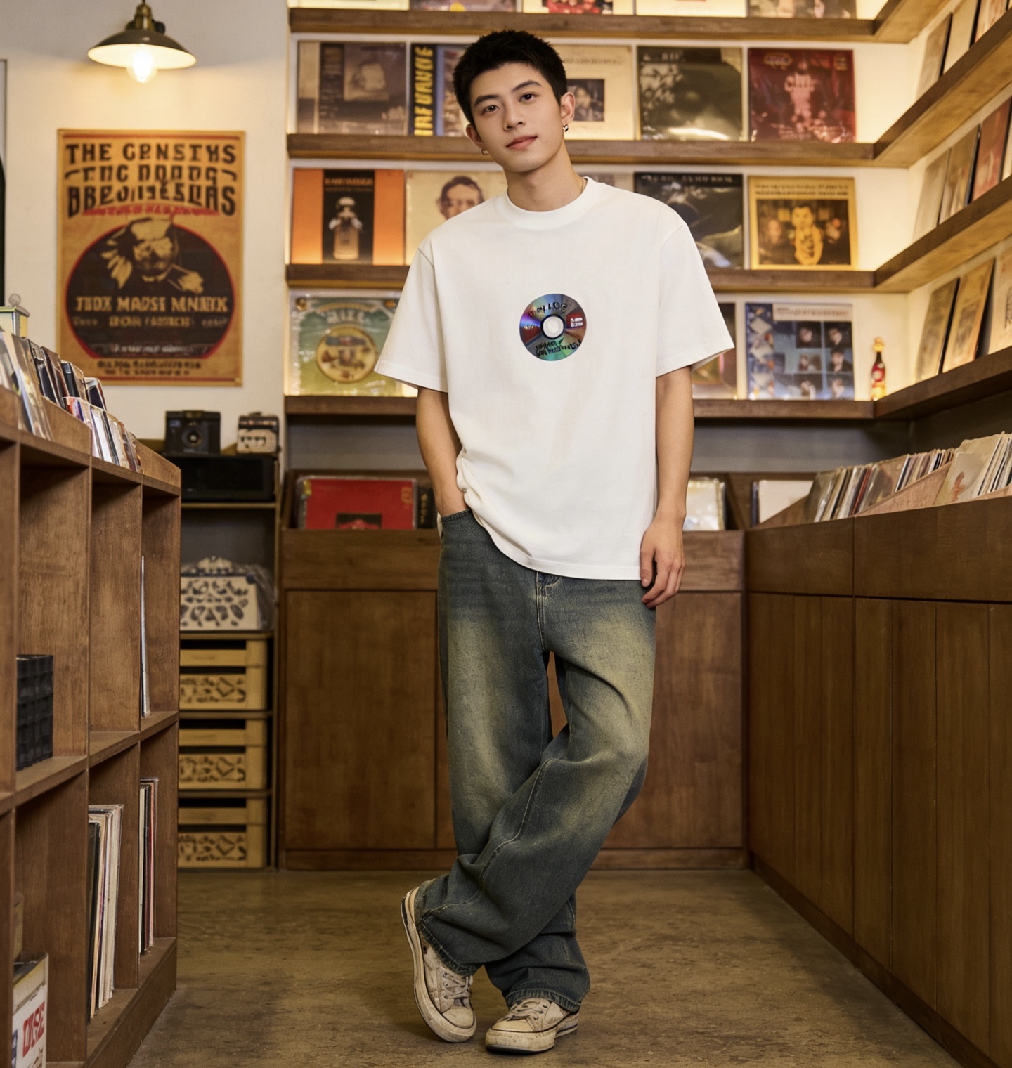 Balen disc printed t-shirt