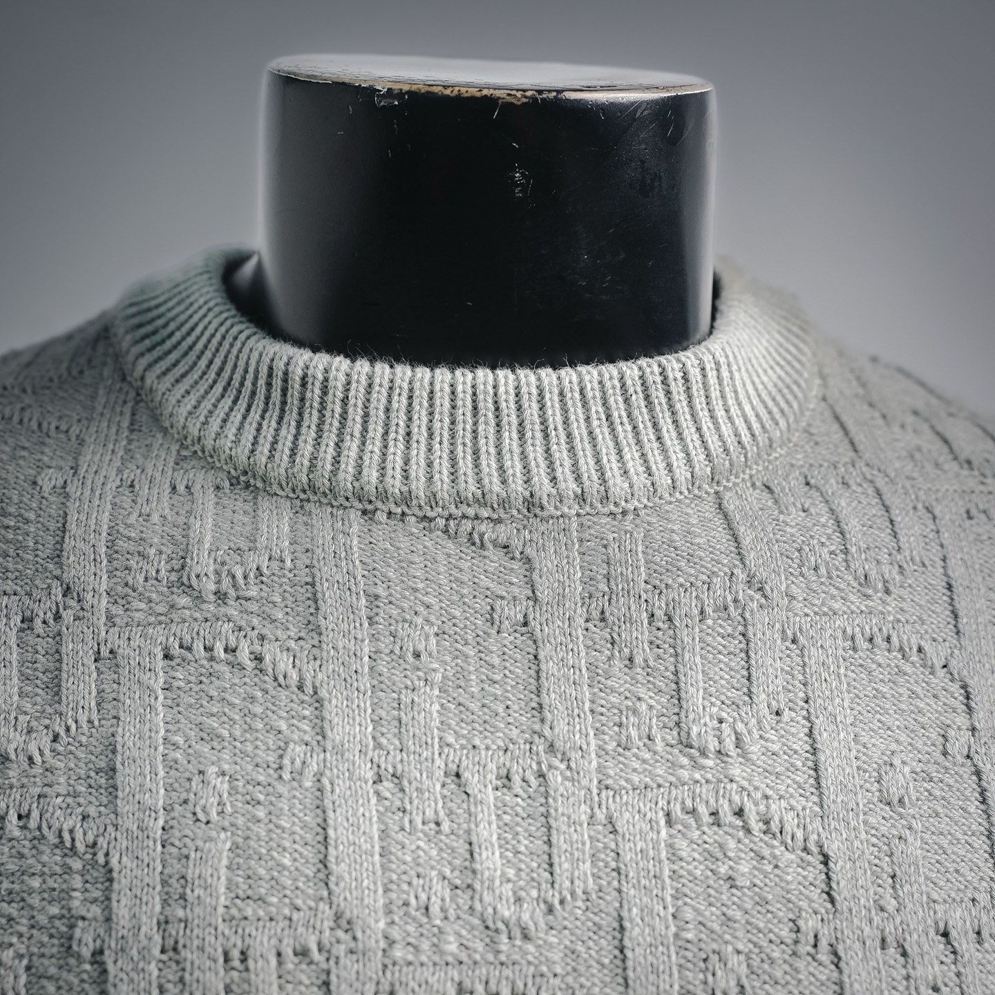 CD jacquard knit sweater