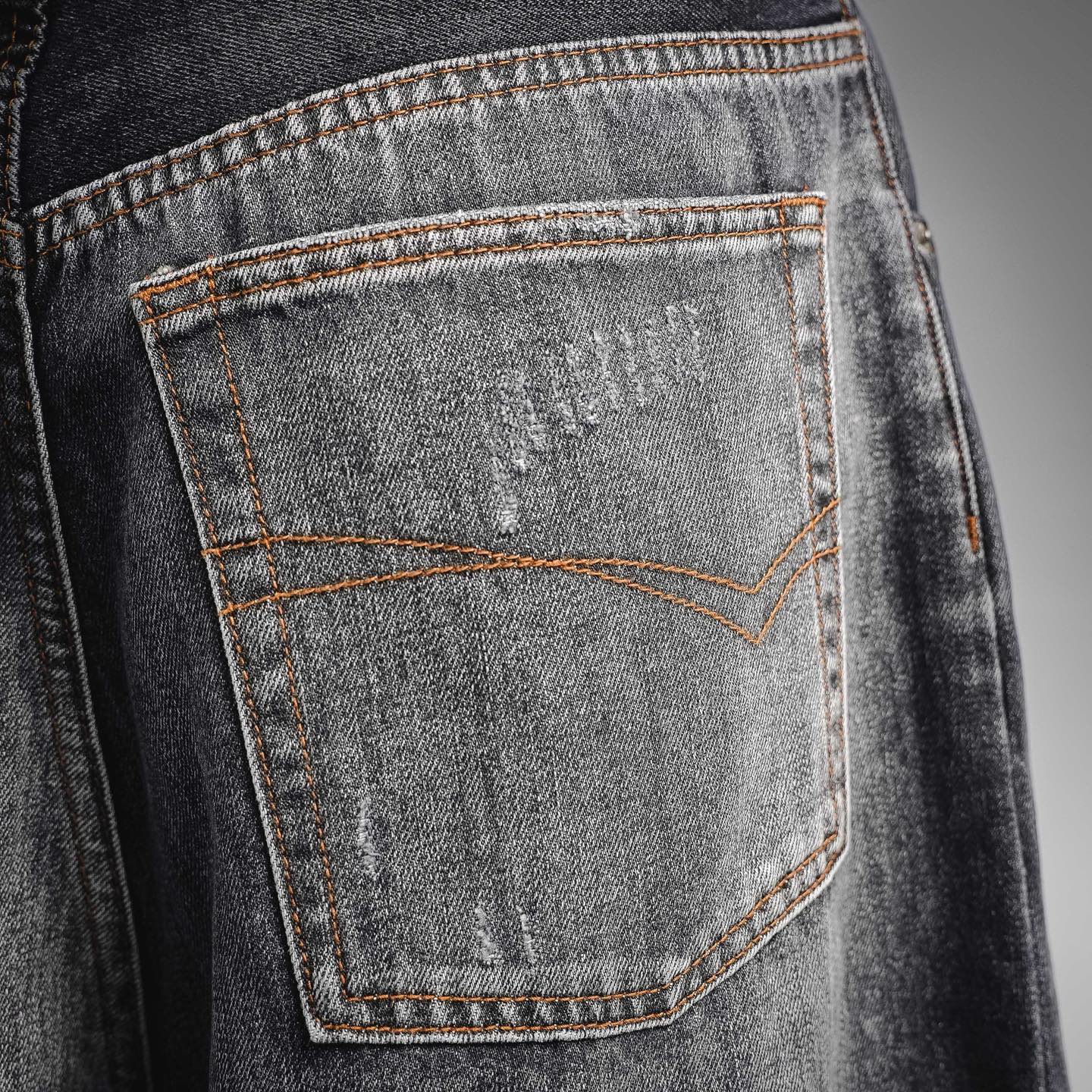 Balen embroidered washed jeans