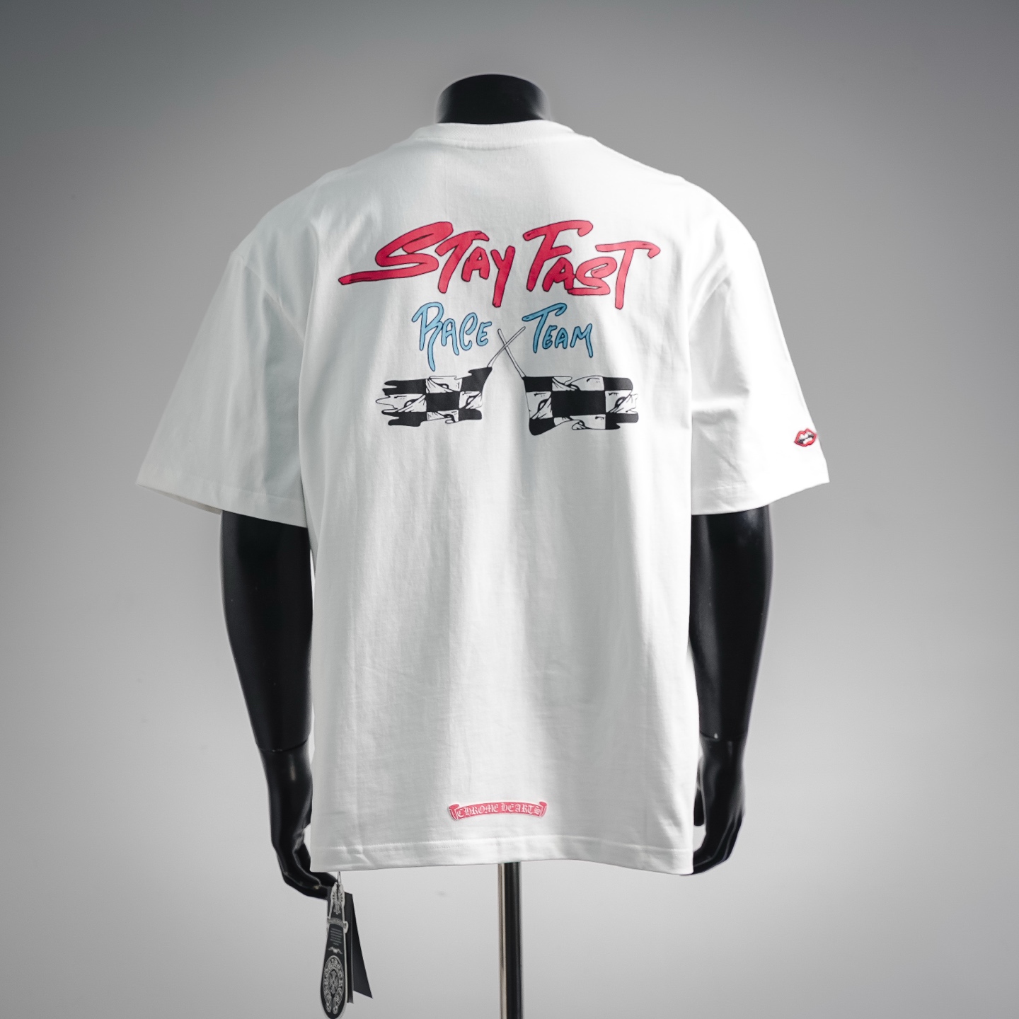 Chrome graffiti-print t-shirt