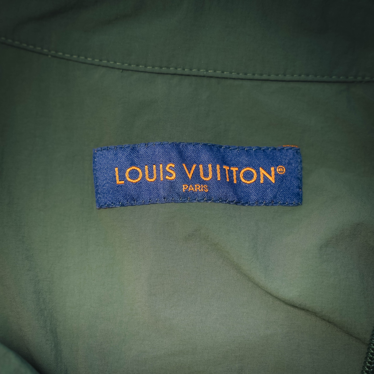 Louis zip-up embroidered shirt