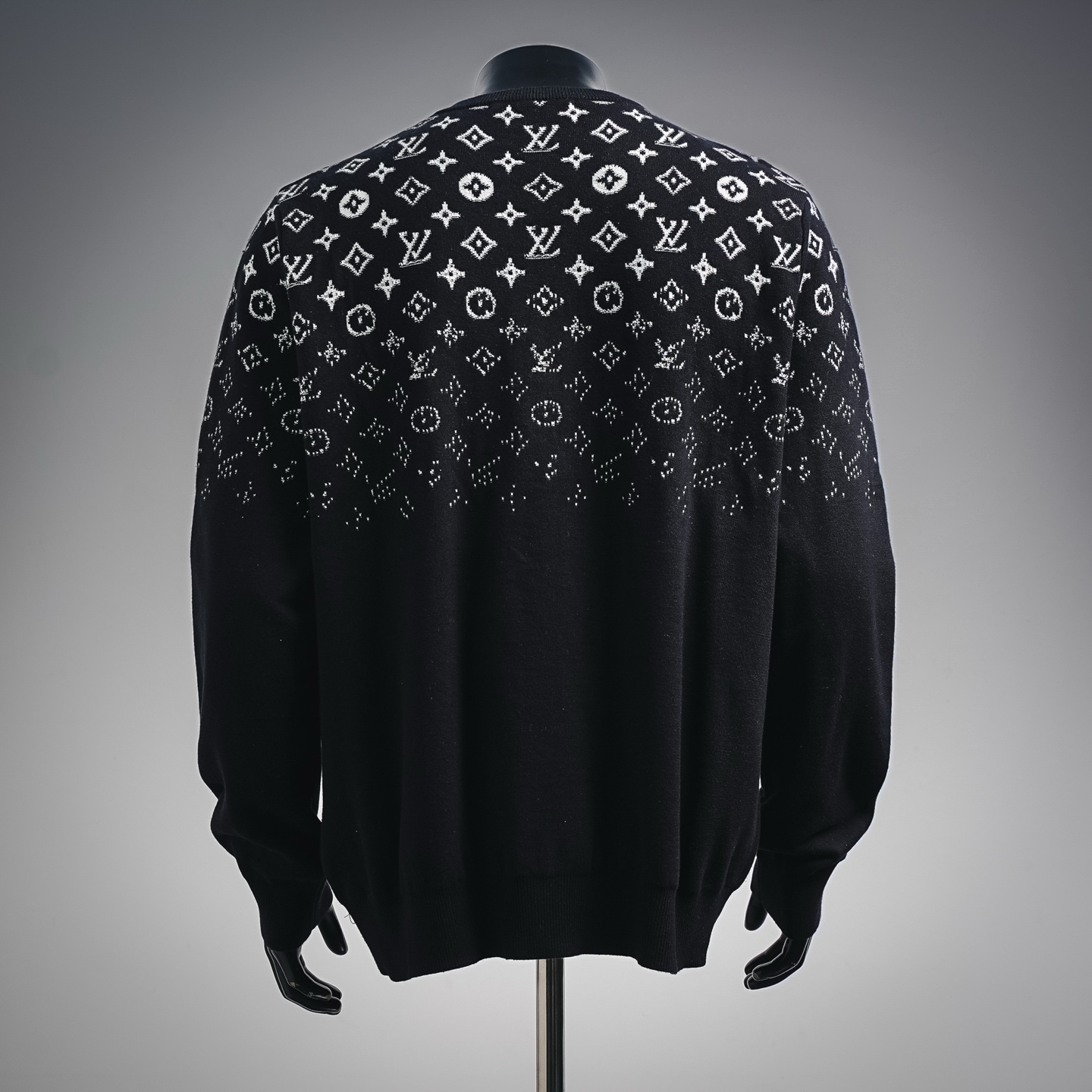 Louis graffiti jacquard sweater