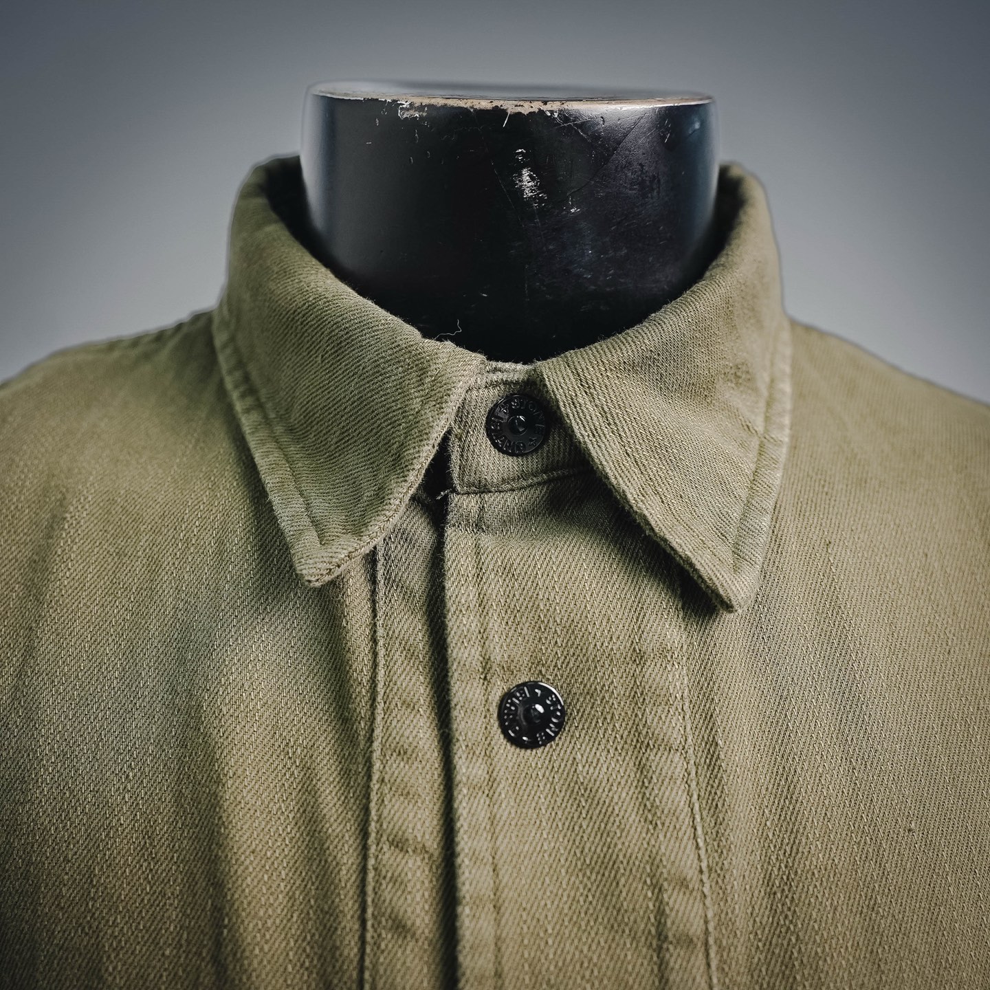 Stone washed utility jacket