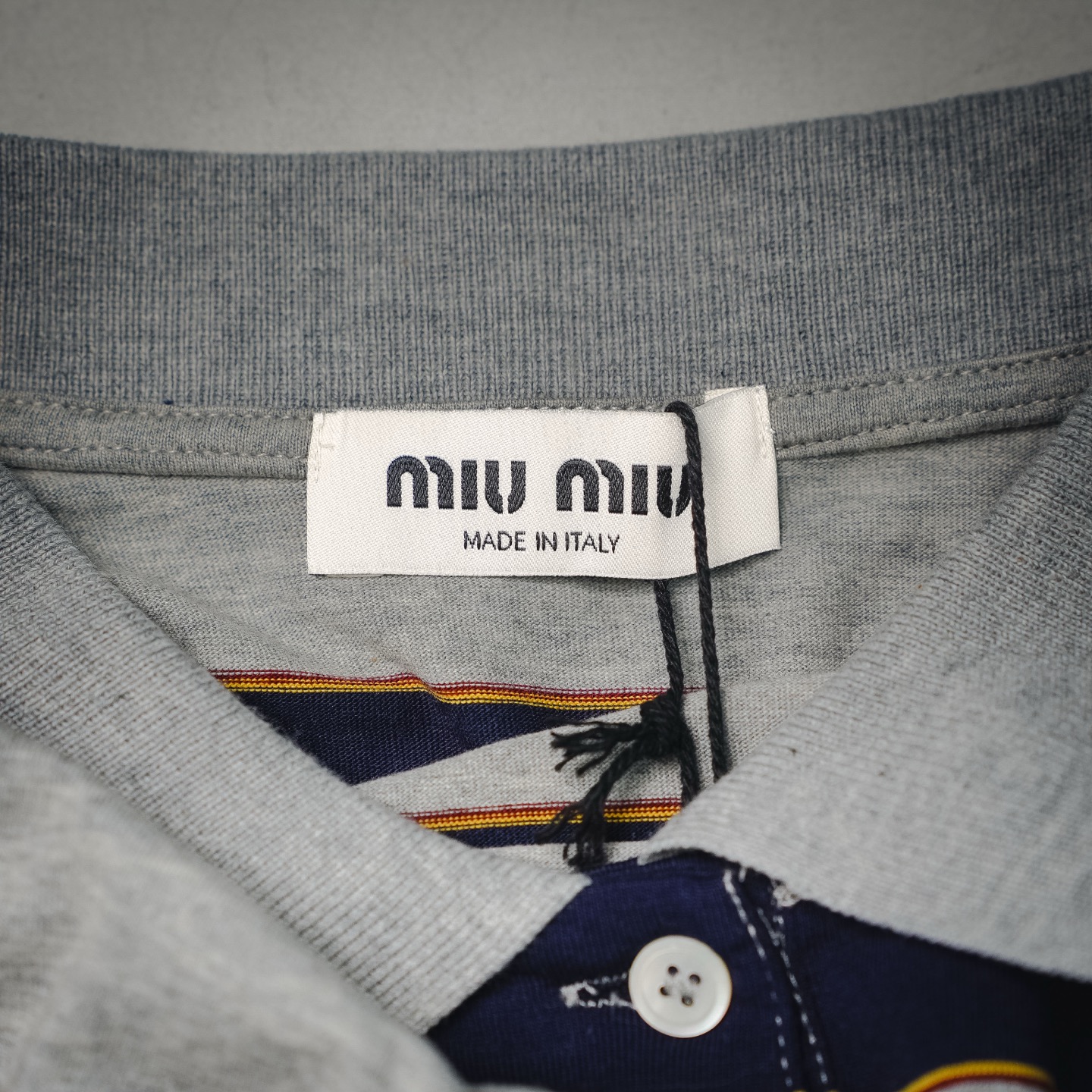 Miu striped Polo