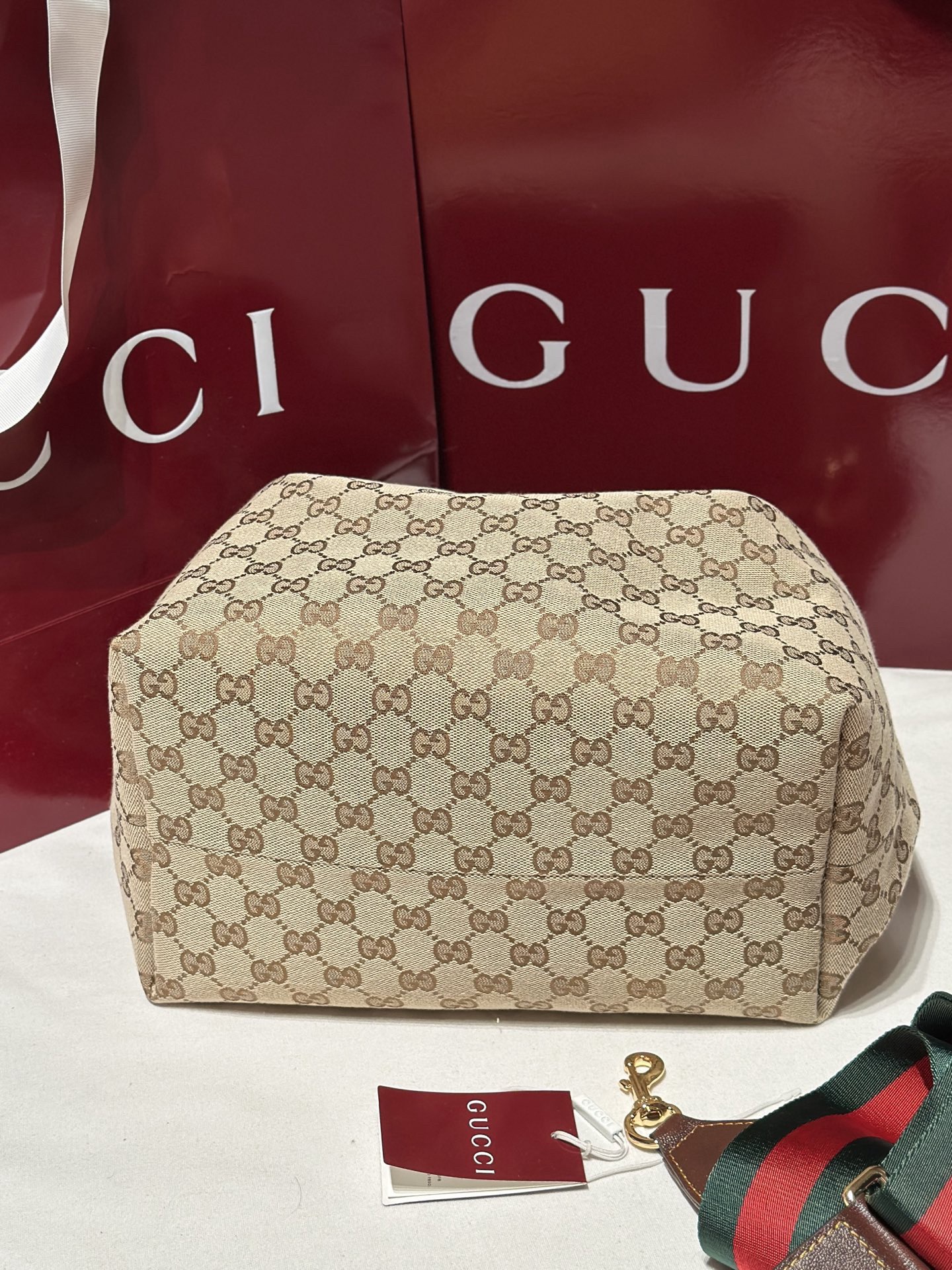 Guc Brera Monogram Hobo Bag
