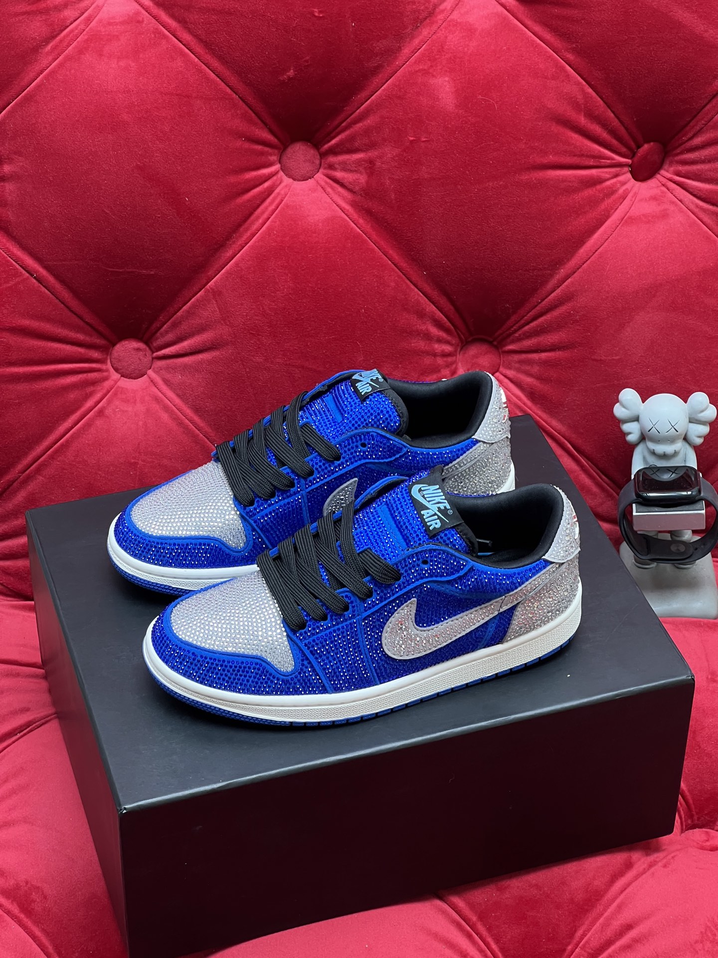 Air rhinestone sneakers