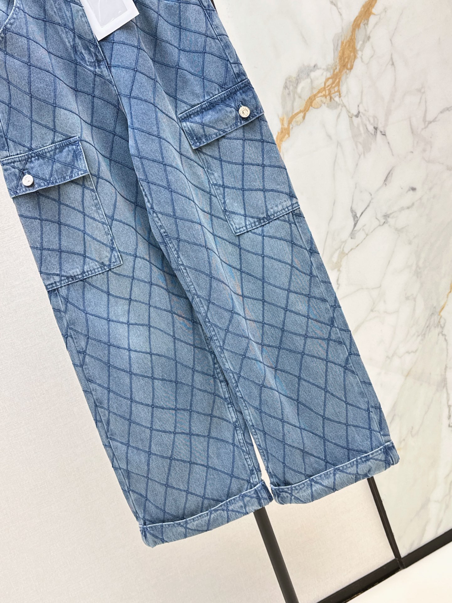 Chan 26ss denim cargo pants