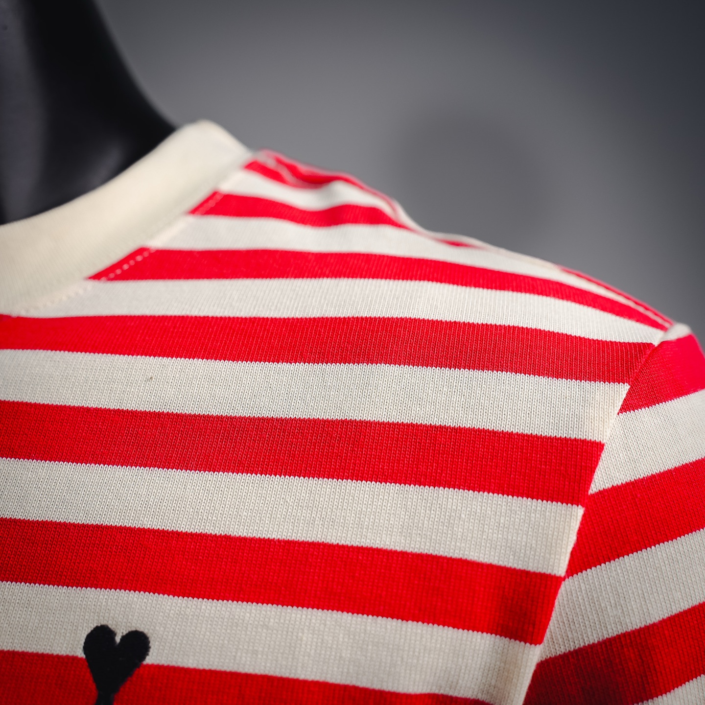 Ami striped knit sweatshirt