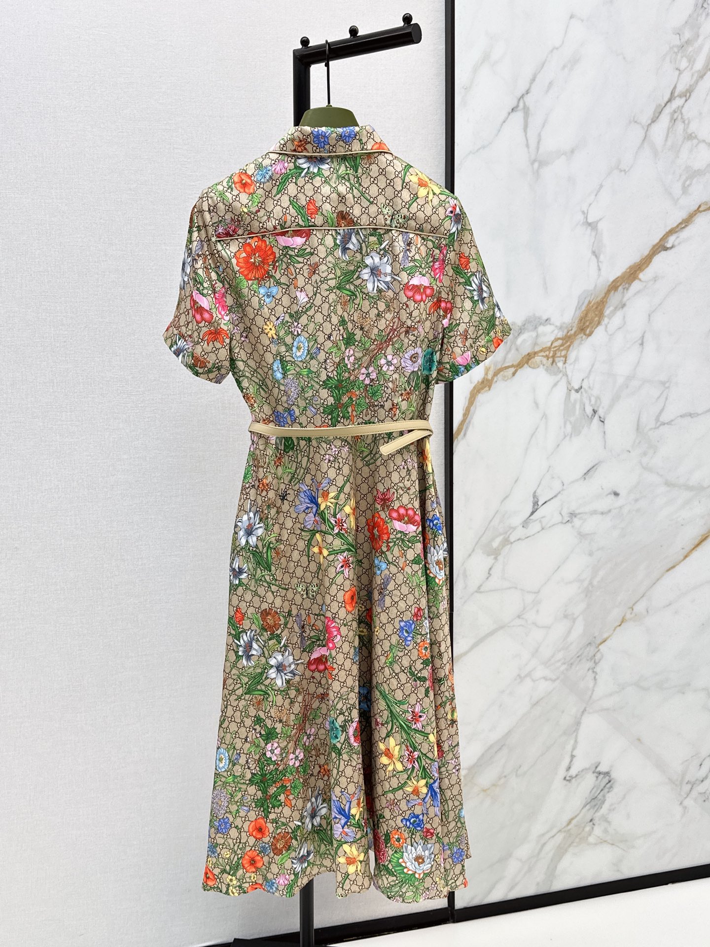Guc 26ss print floarl dress