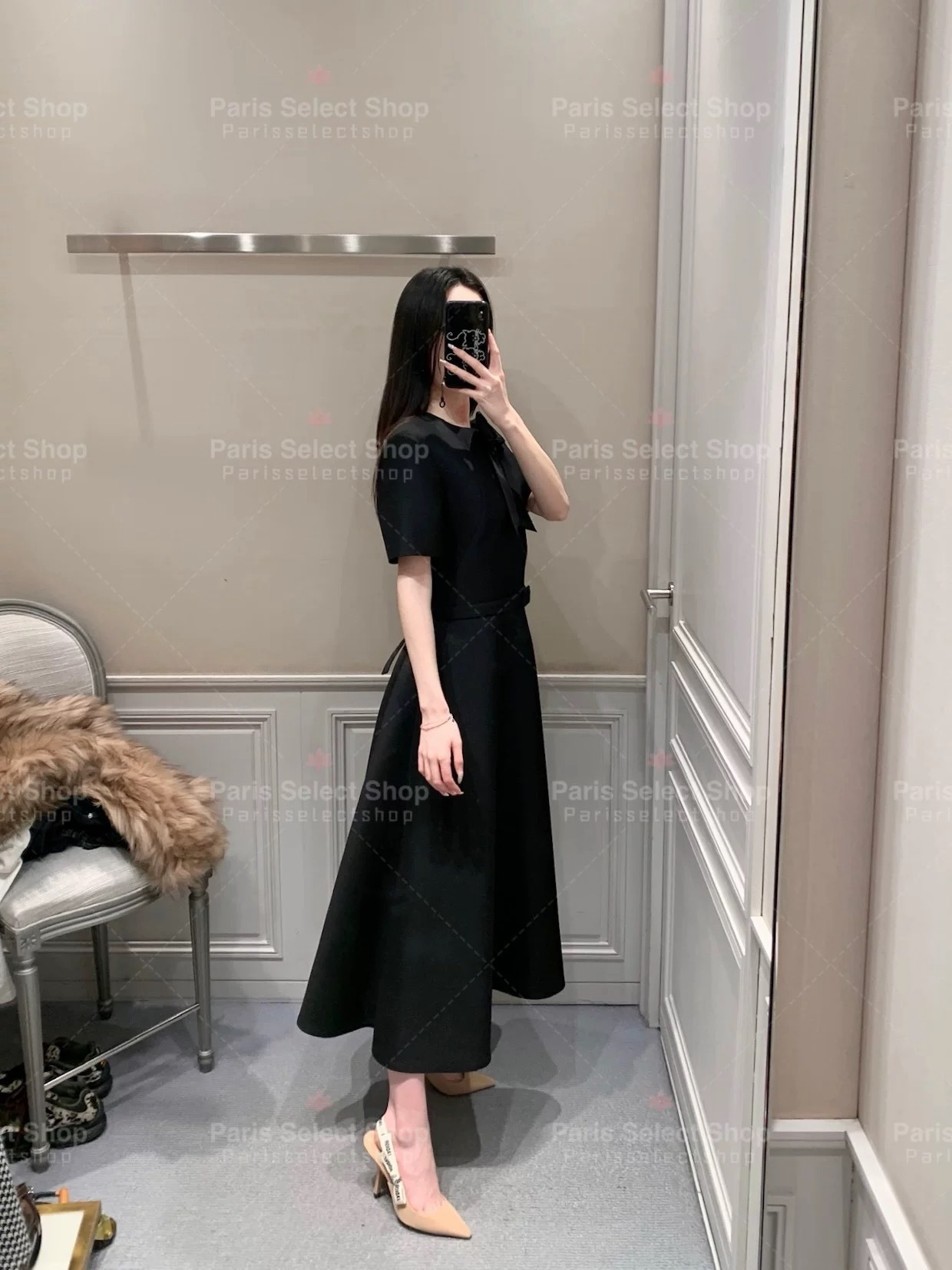 CD 26ss bow ribbon dress