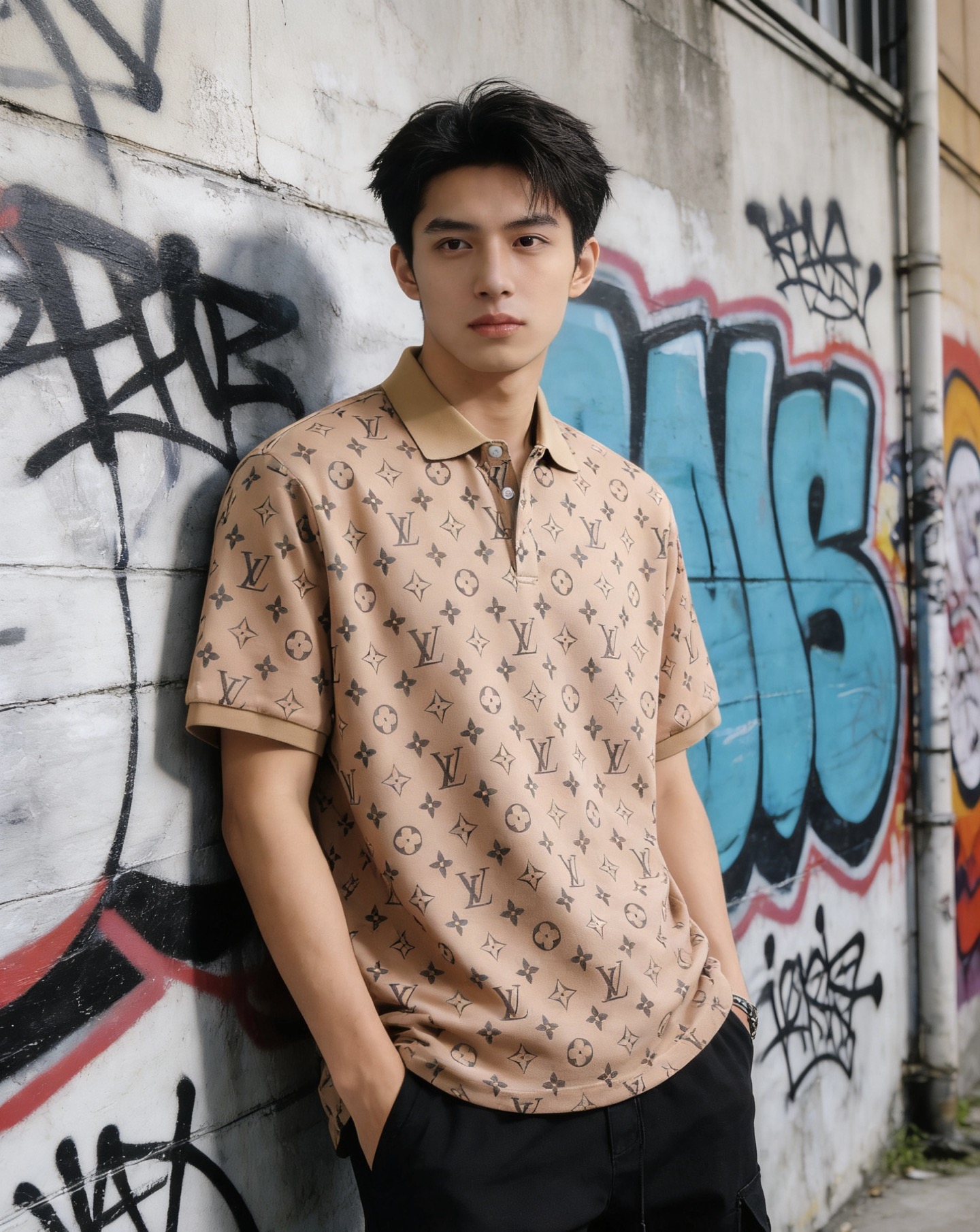 Louis all-over logo Polo