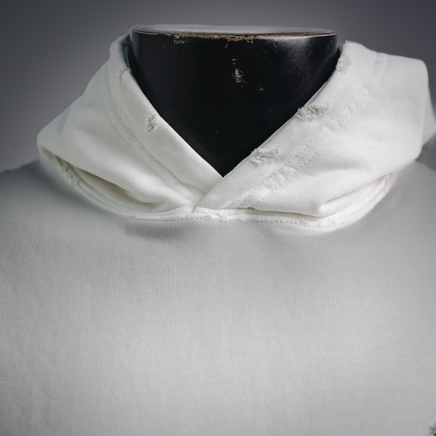 Louis applique ripped hoodie