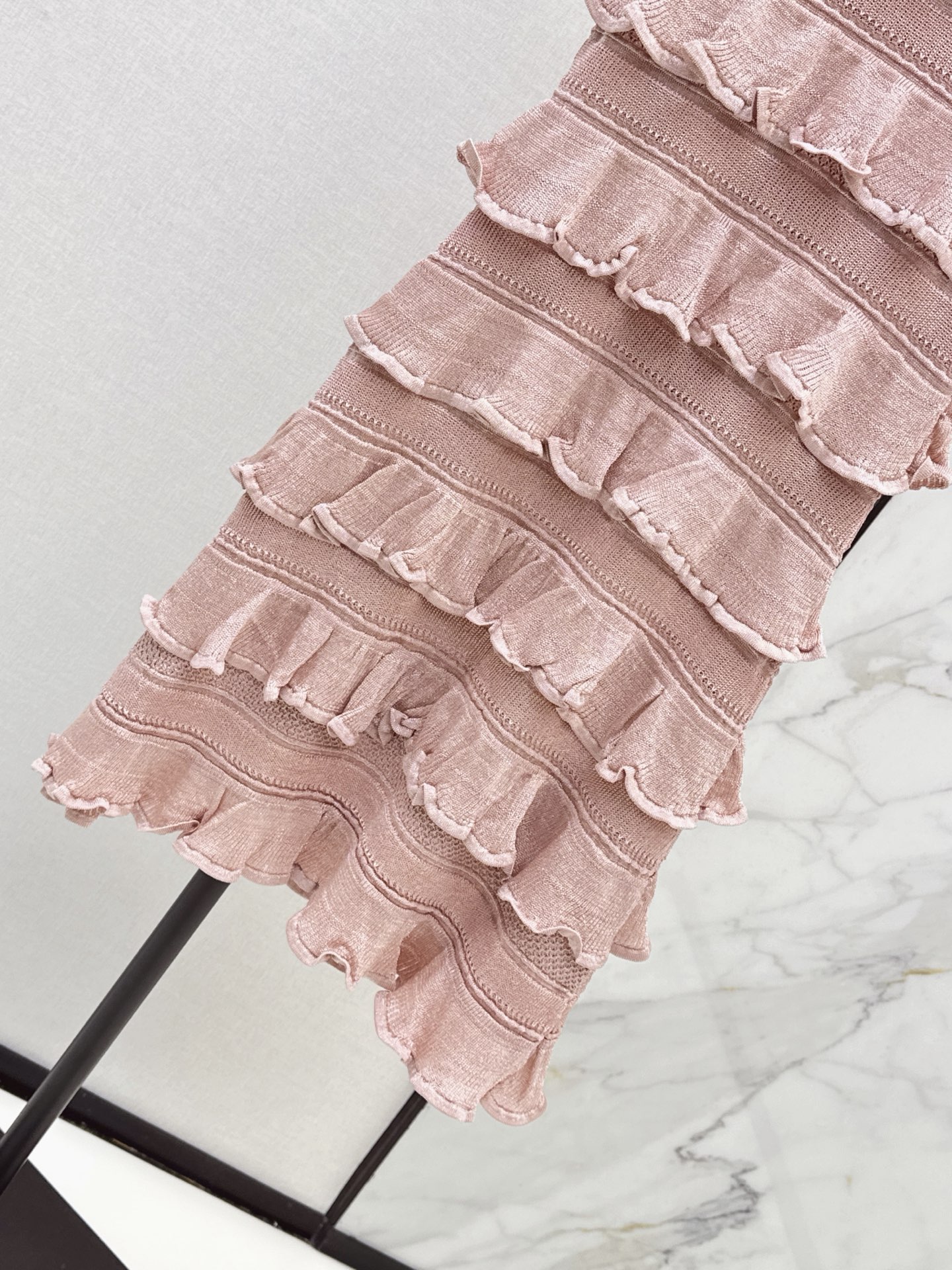 Chol 26fw layered knit dress