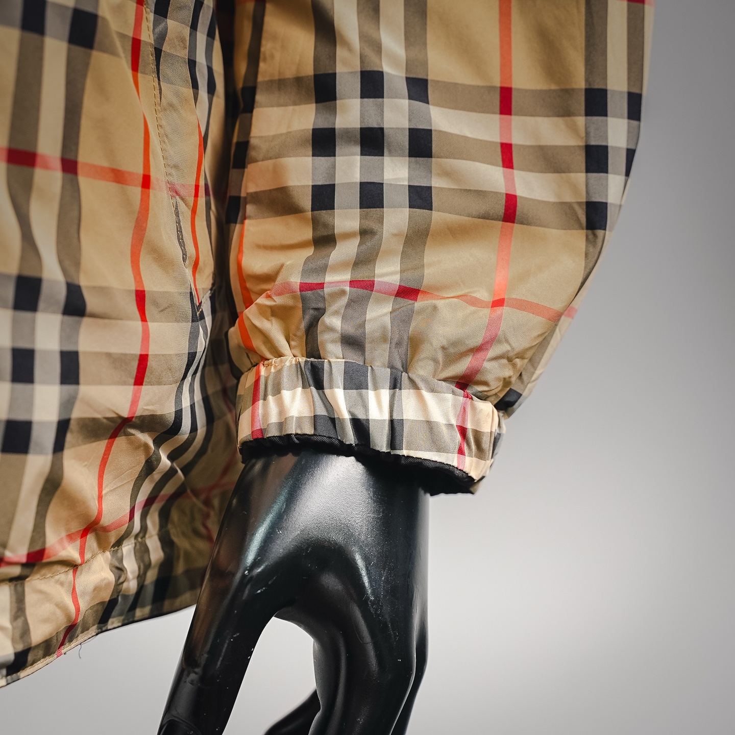 Bur plaid reversible jacket