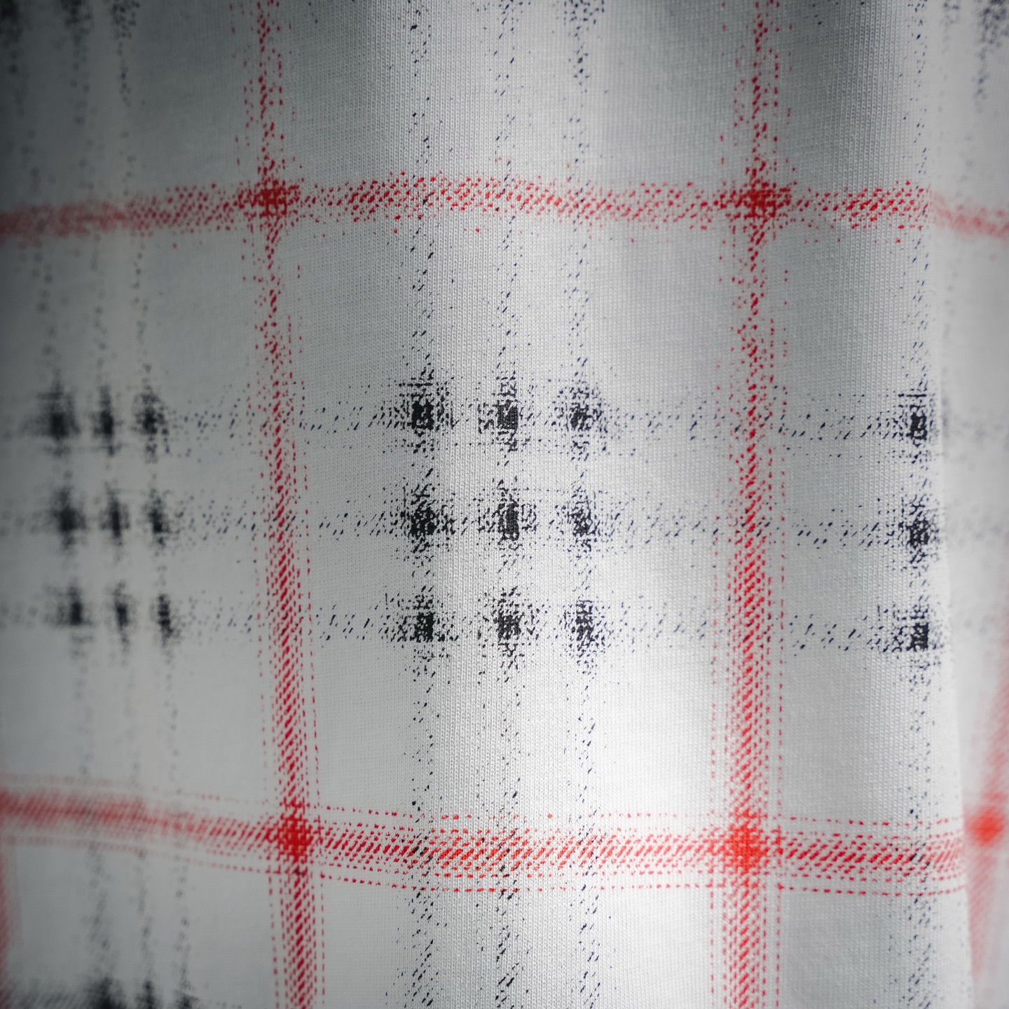 Bur gradient plaid t-shirt
