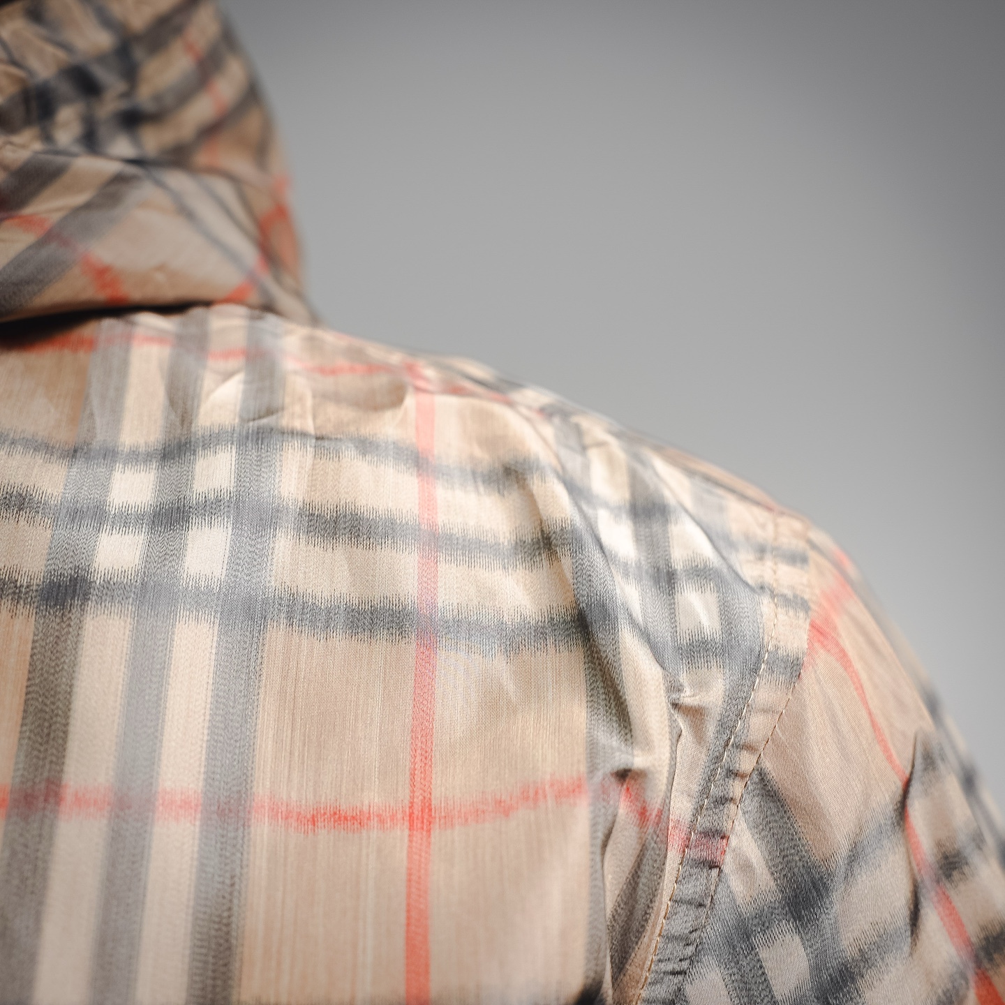 Bur gradient hooded jacket