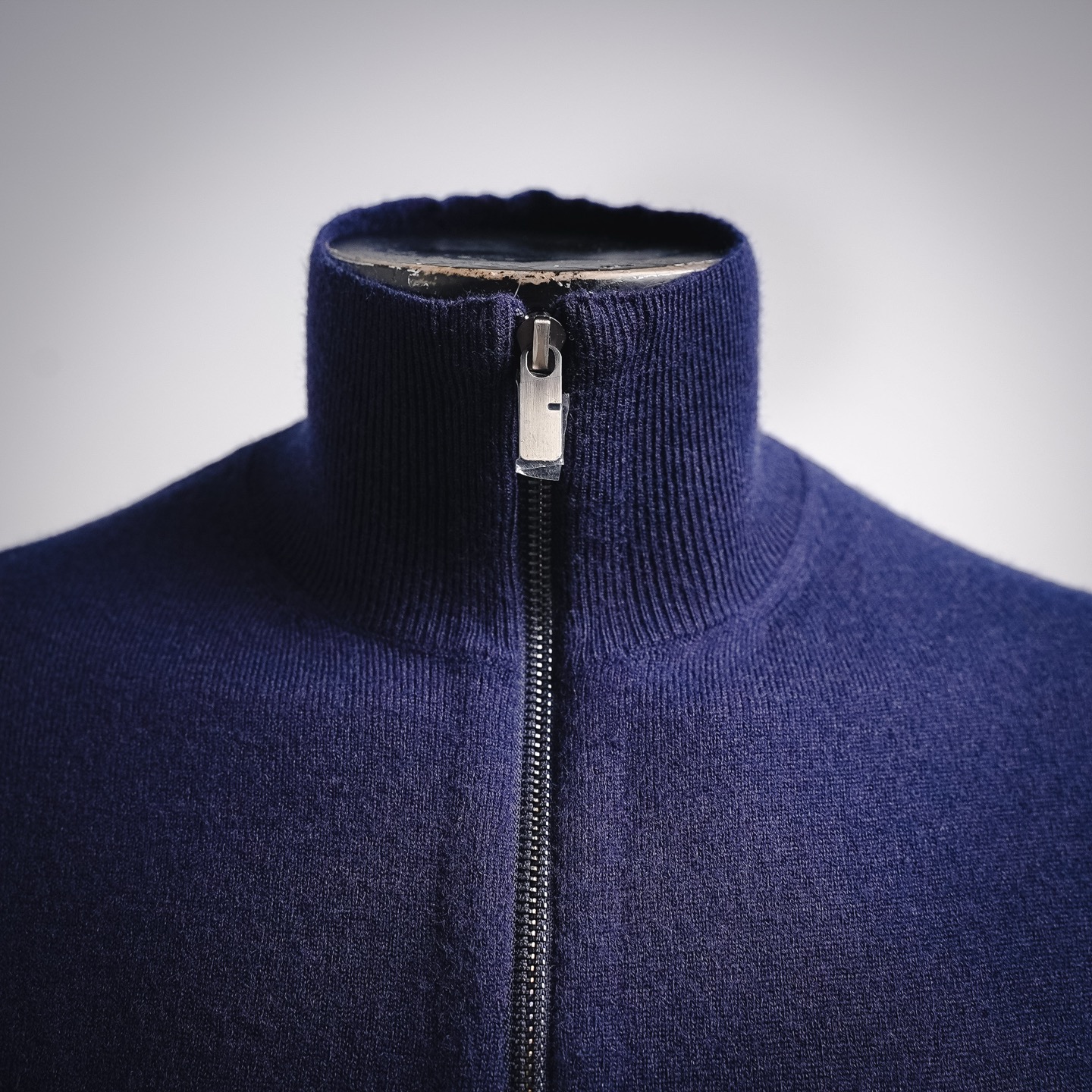 Bur half-zip knit sweater