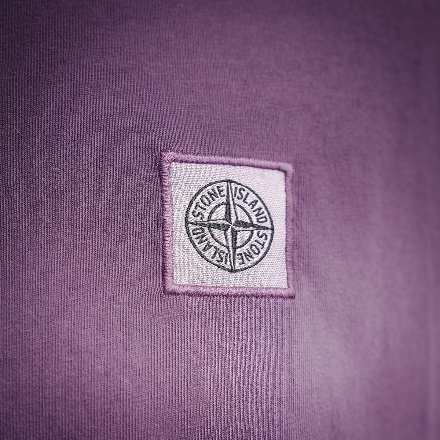 Stone washed embroidered t-shirt