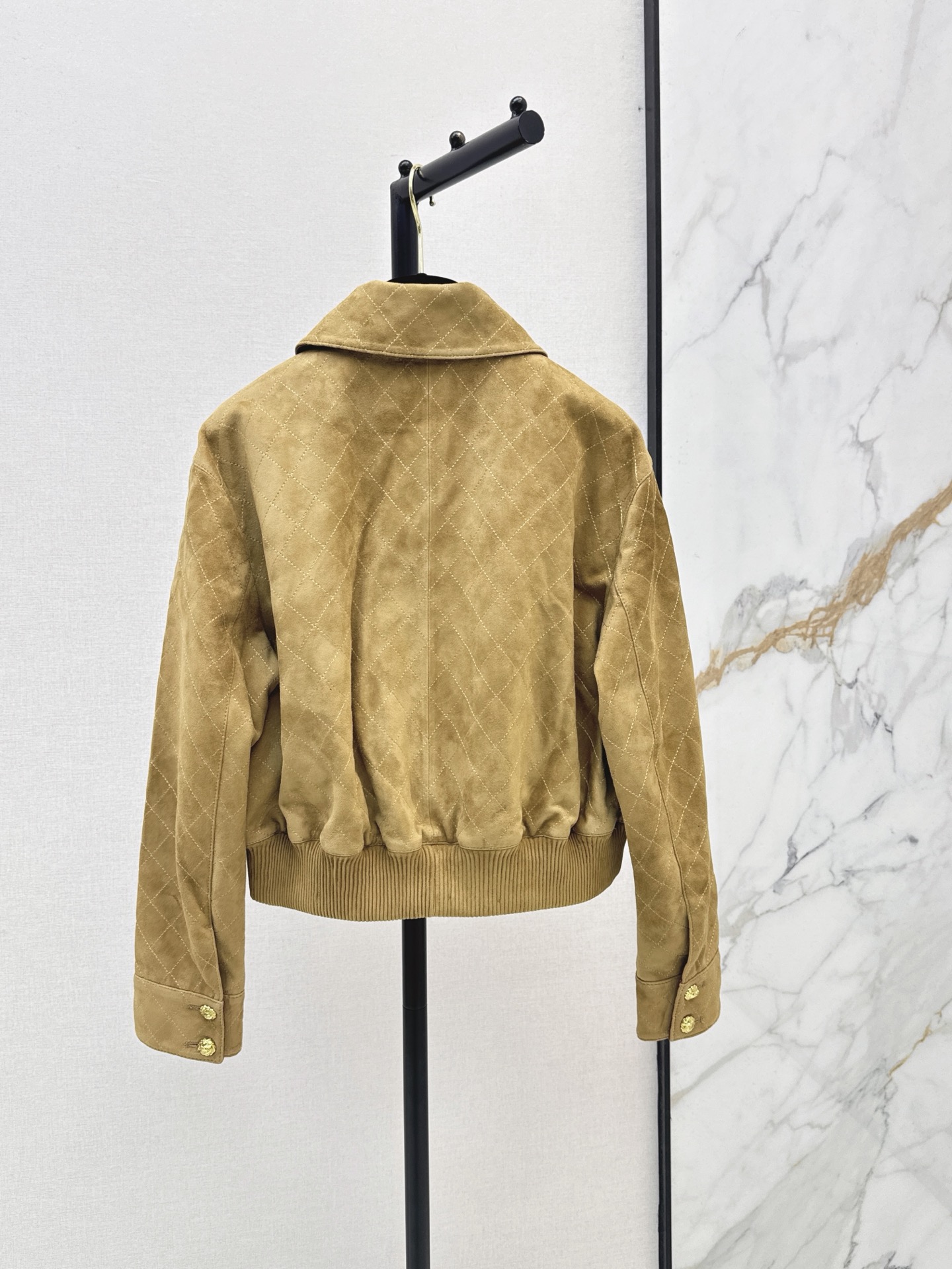 Chan 26fw suede leather jacket