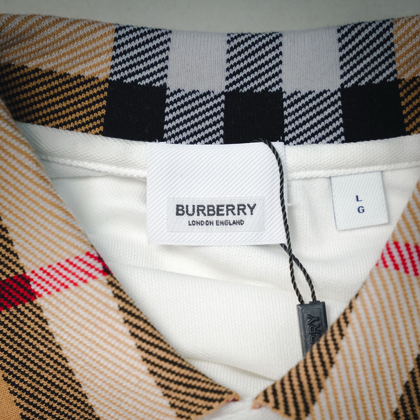 Bur collared plaid Polo