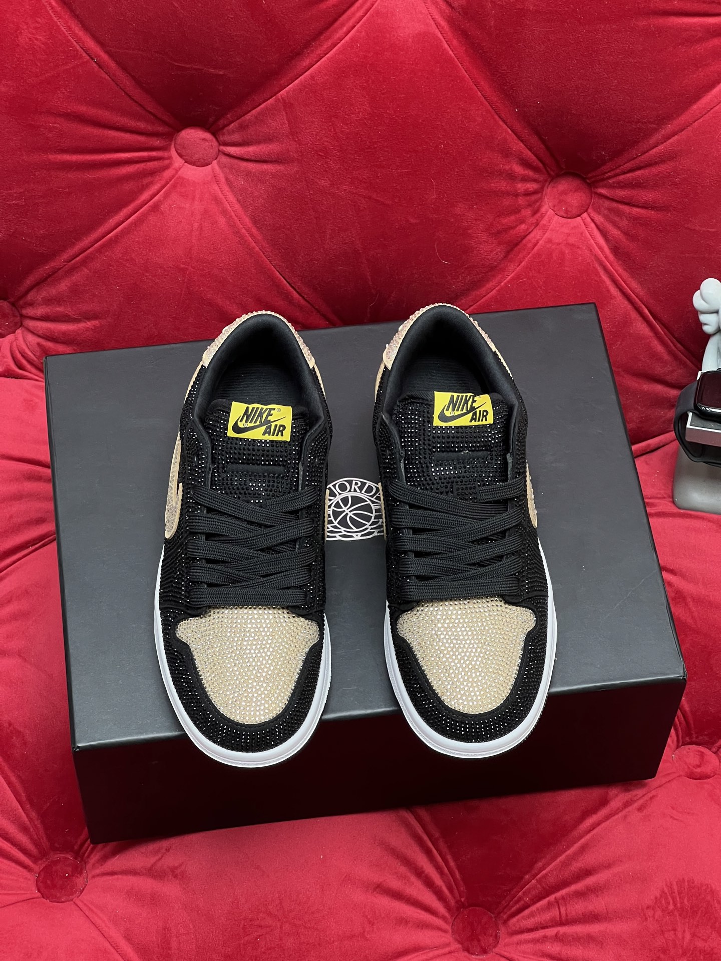 Air rhinestone sneakers