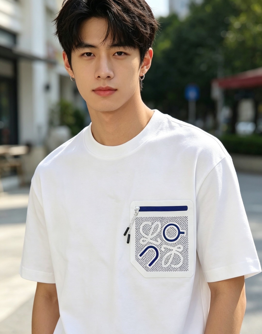 Loe zip pocket t-shirt