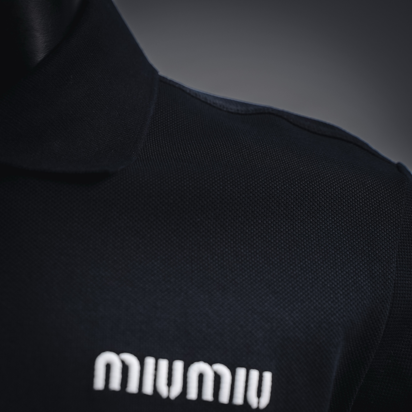 Miu embroidered sweatshirt