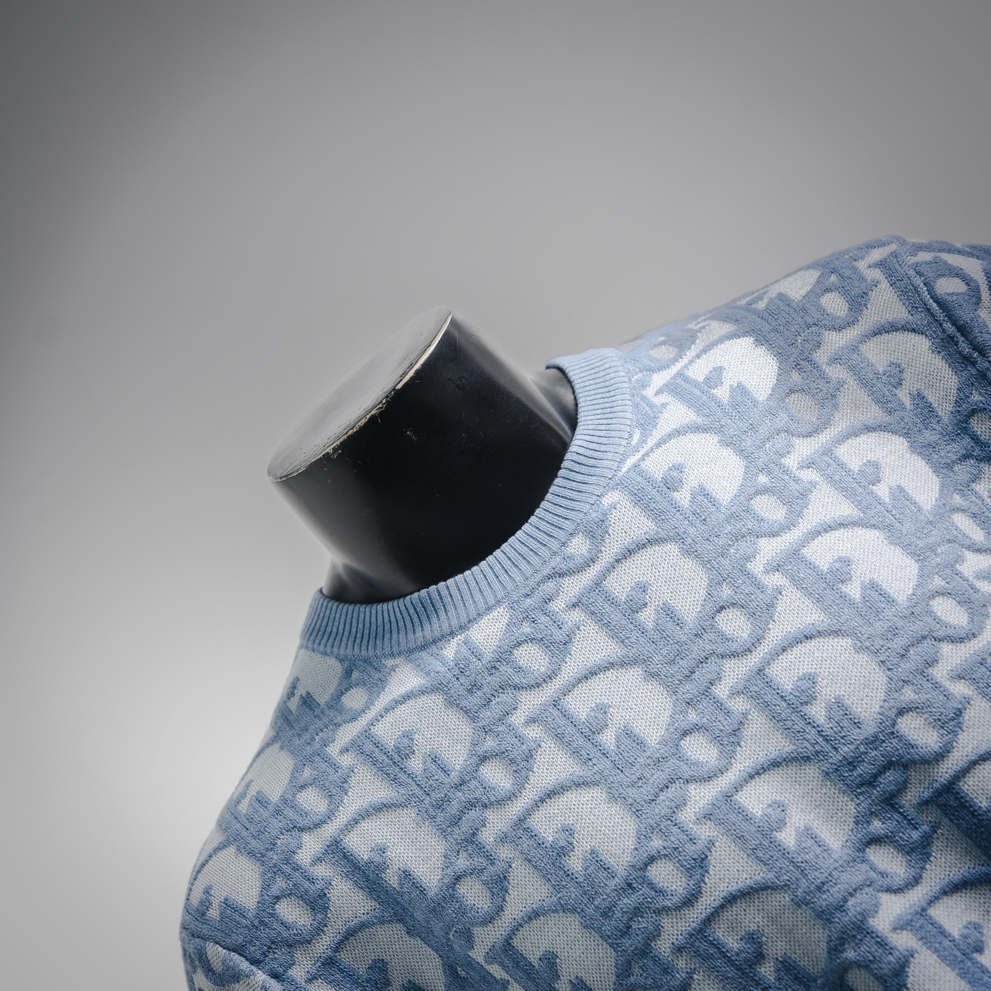 CD jacquard knit t-shirt