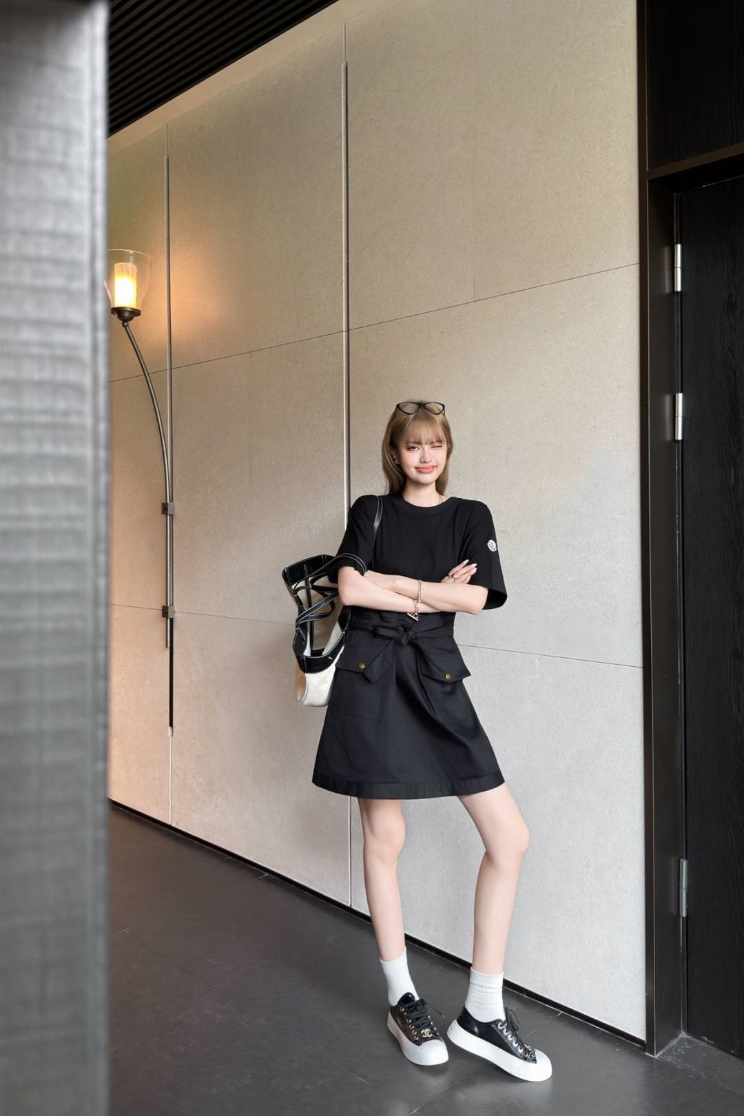 Monc 26ss drastring dress