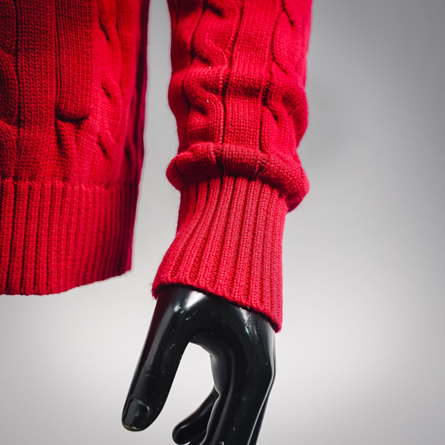Ralph knit sweater zip-up coat
