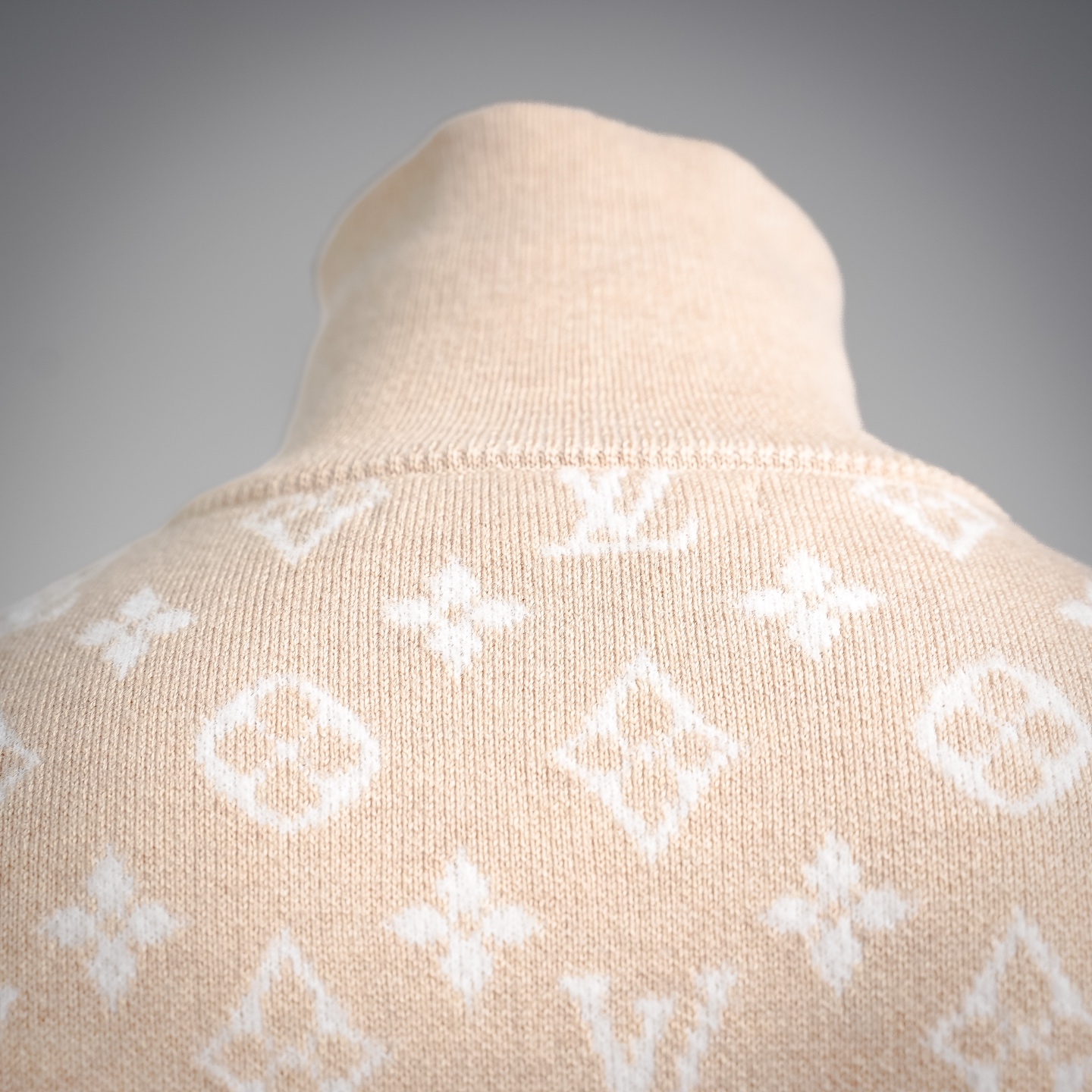 Louis monogram half-zip sweater