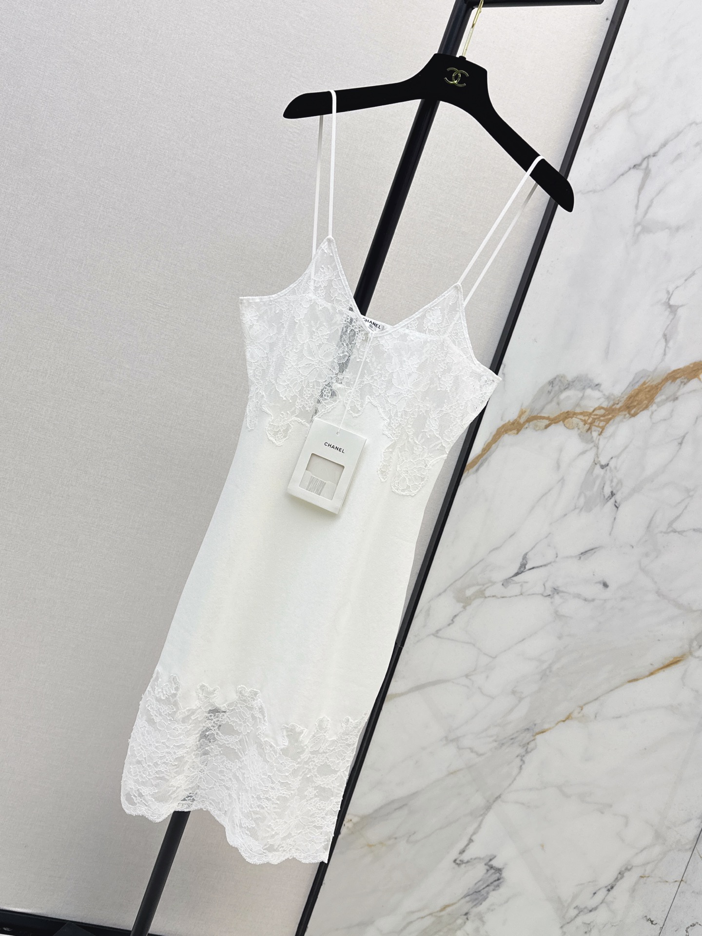 Chan 26ss lace slip dress