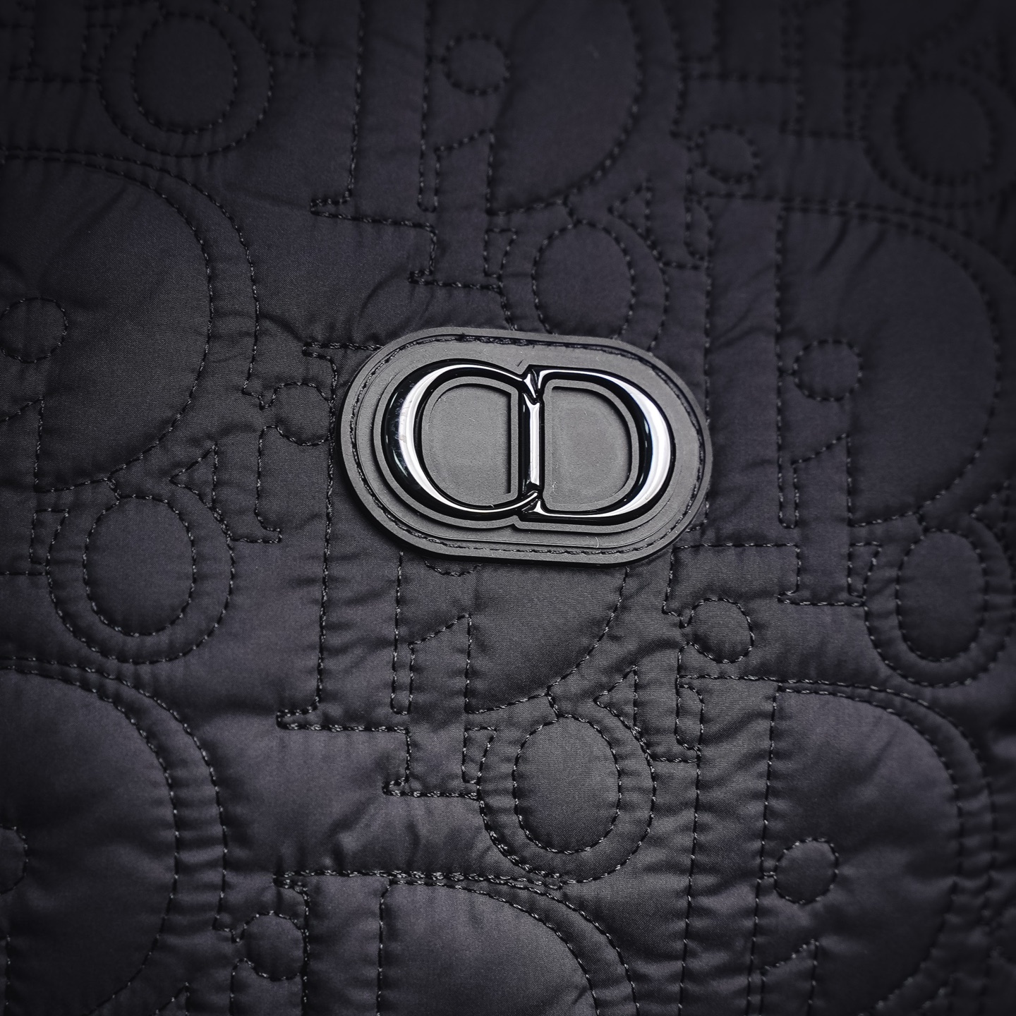 CD quilted embossed jacket