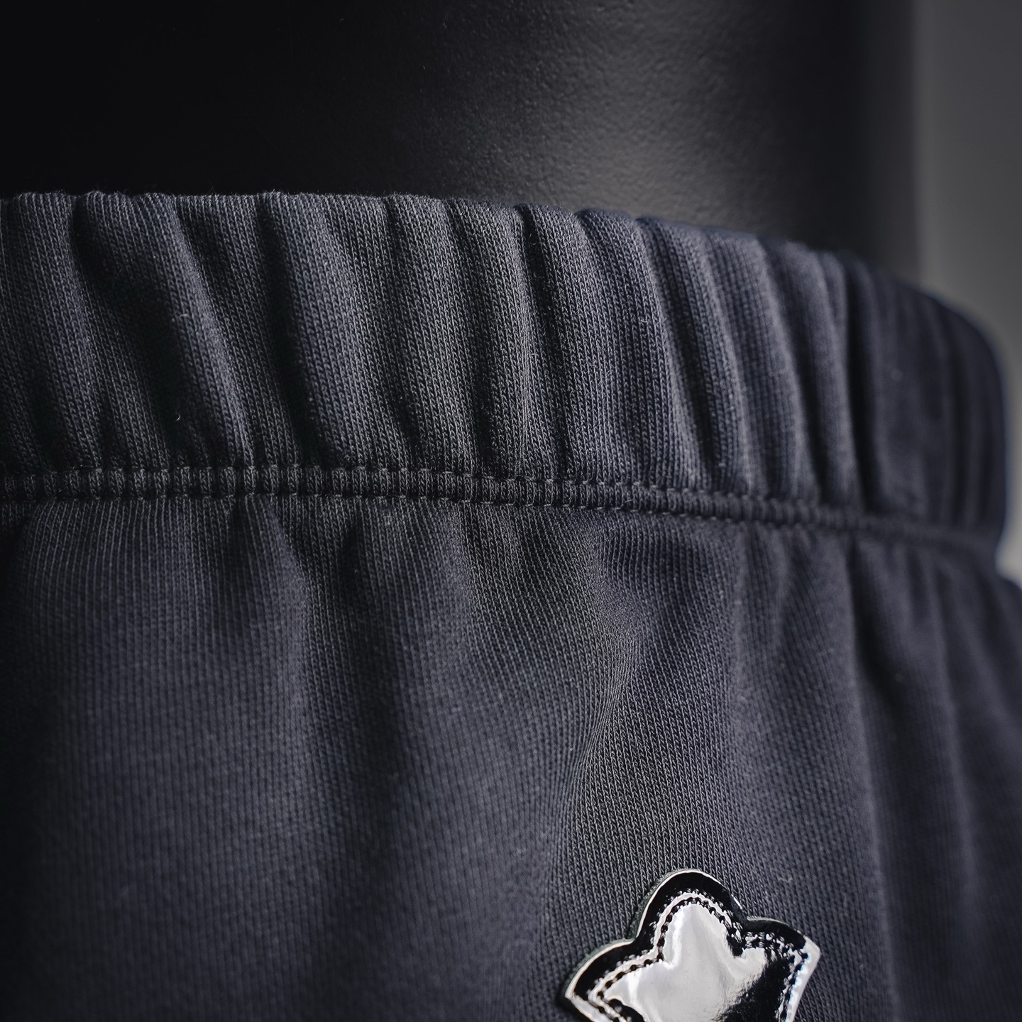 Chrome casual applique pants