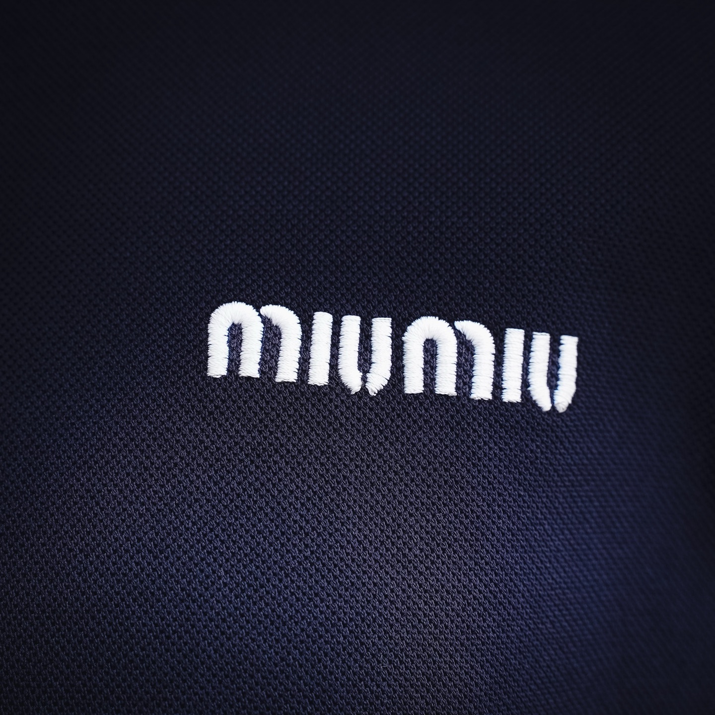 Miu embroidered sweatshirt
