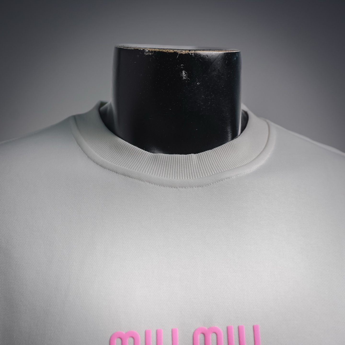 Miu letter printed sweatshirt