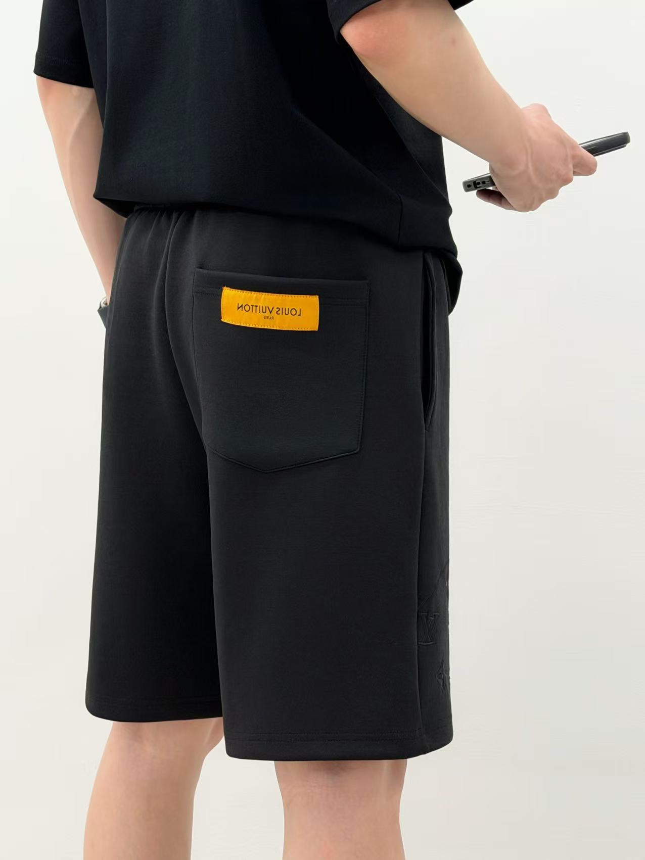 Louis embroidered letter pants