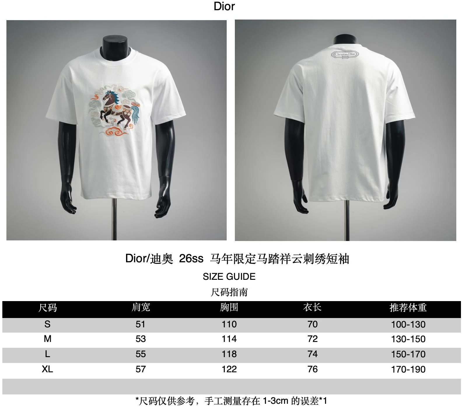 CD embroidered t-shirt