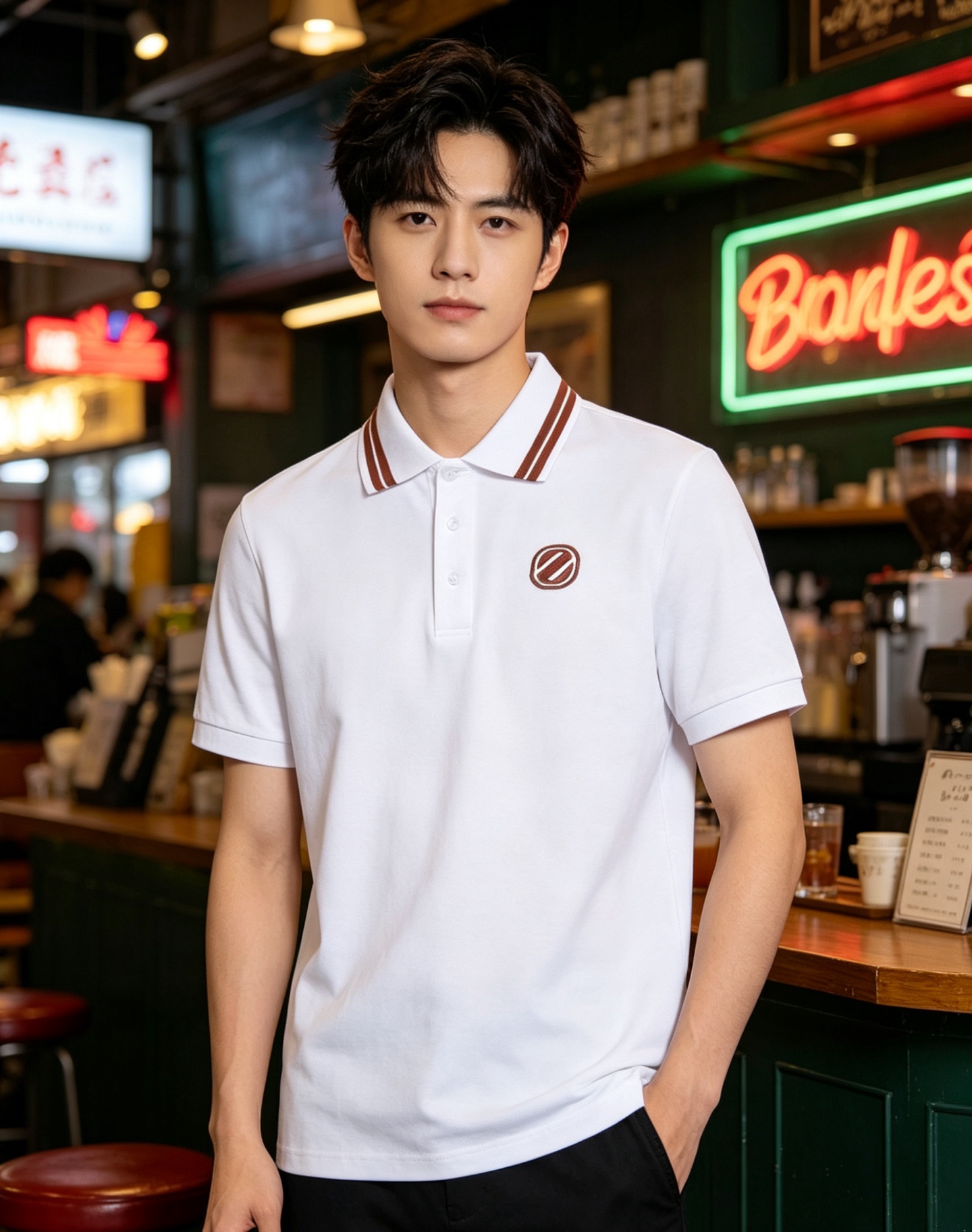 Zegn embroidered Polo