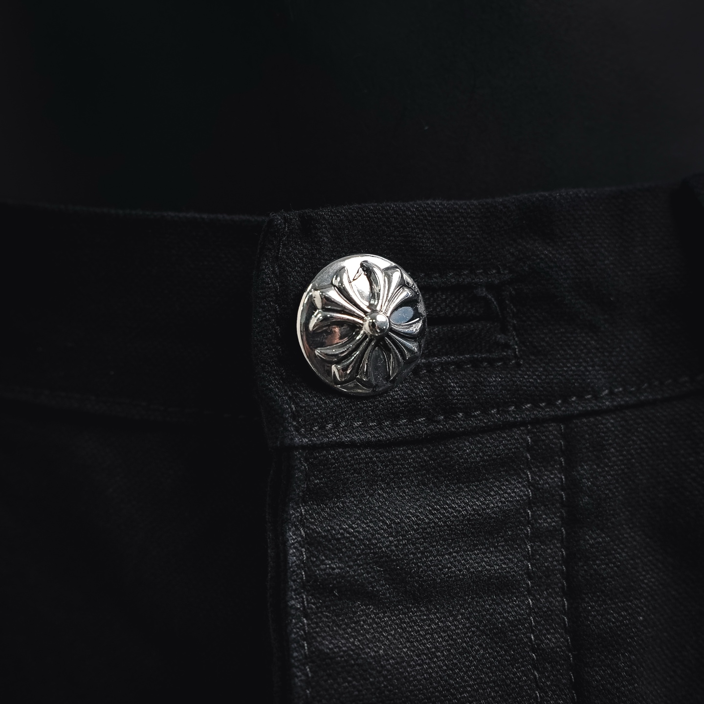 Chrome studded cargo pants