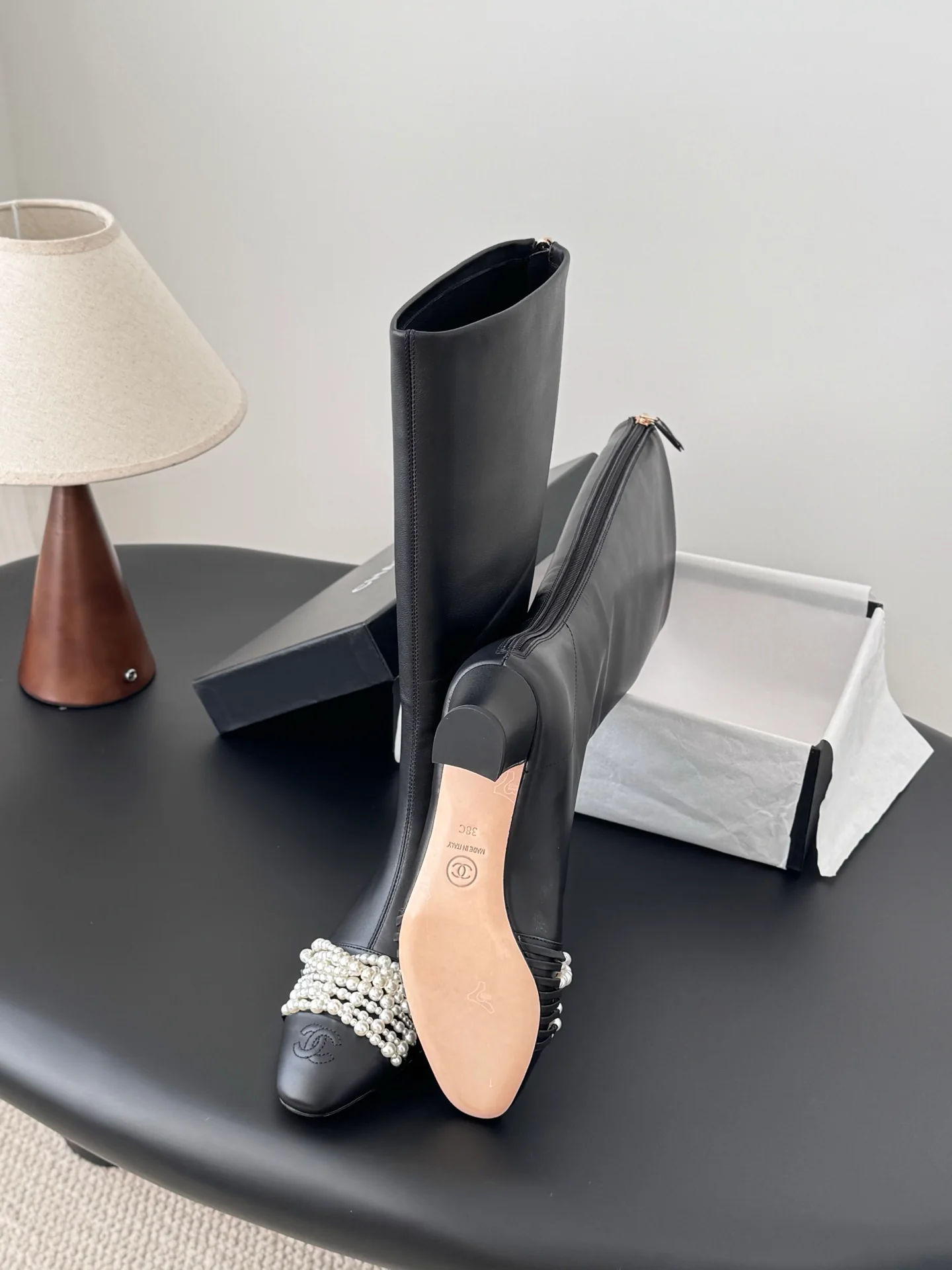 Chan 25fw pearl boot