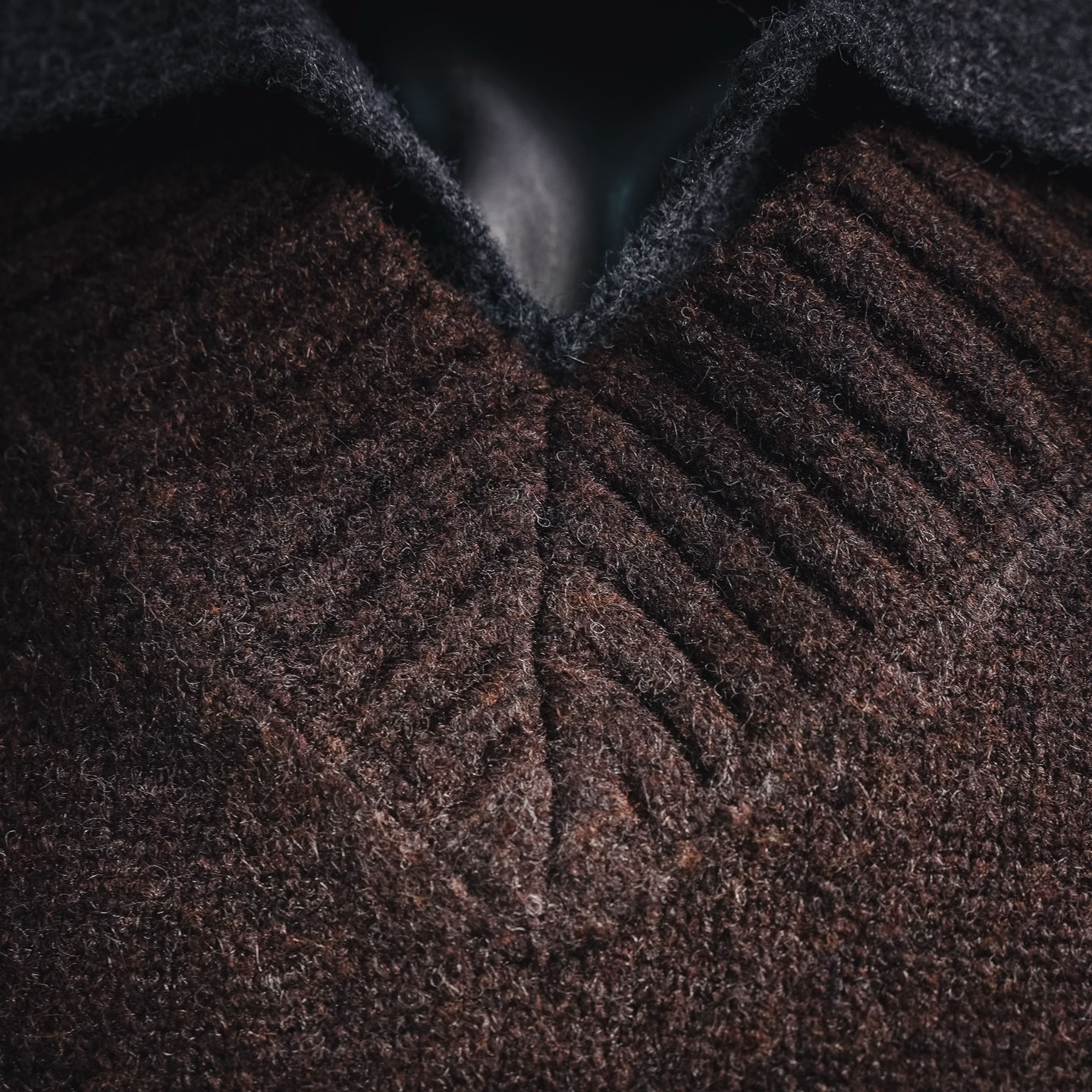 Bottega layered chunky knit sweater