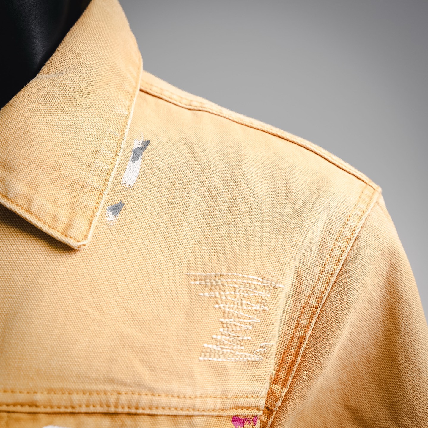 Louis graffiti-print denim jacket