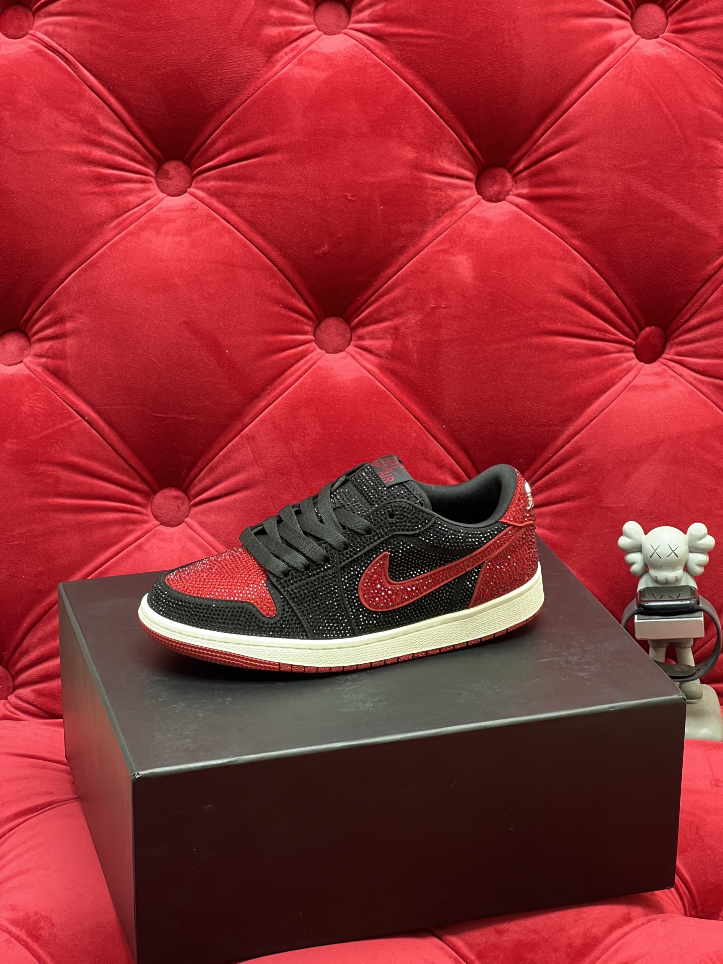 Air rhinestone sneakers