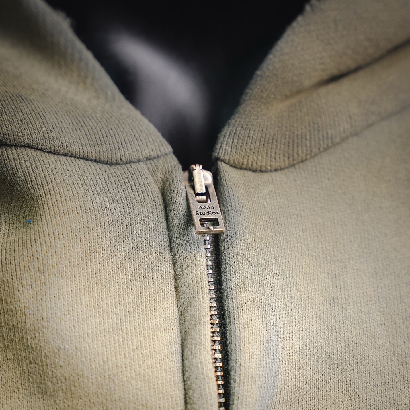 Acne distressed hooded jacket