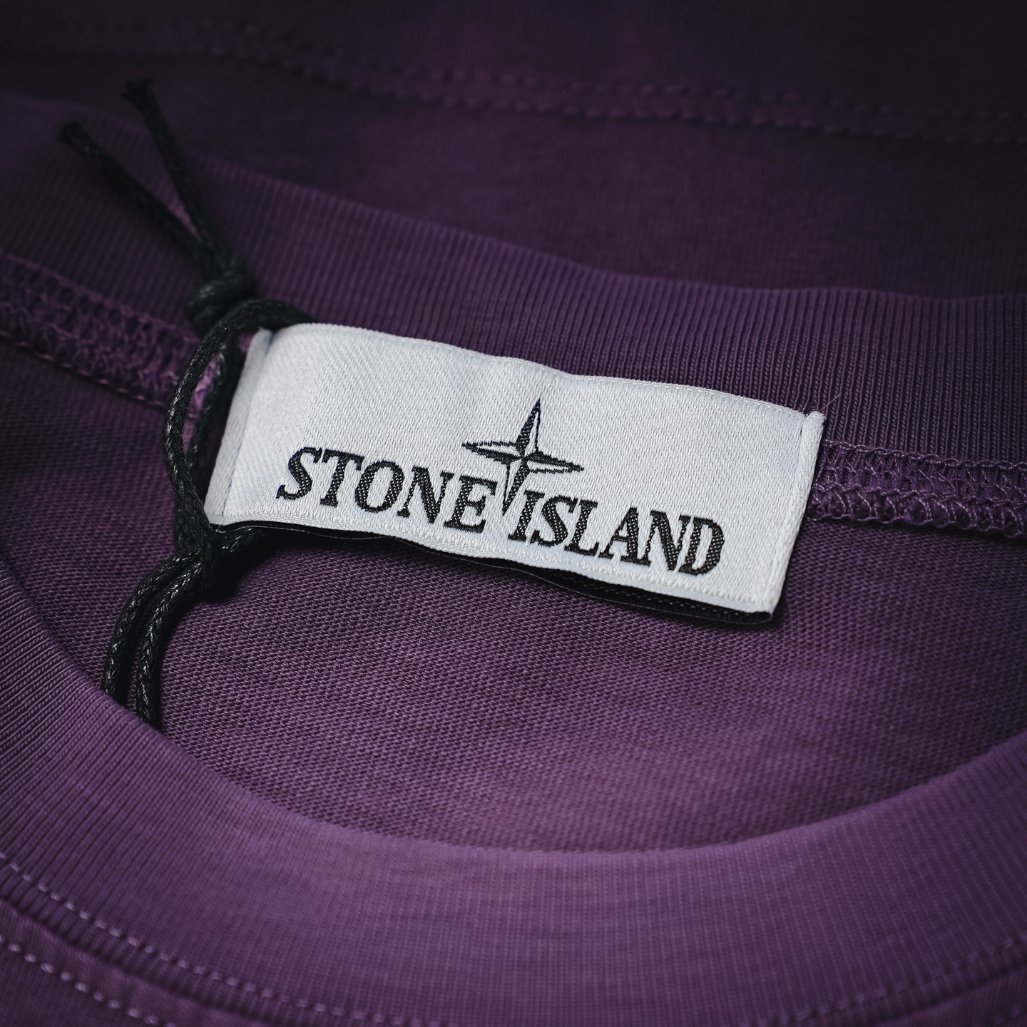 Stone washed embroidered t-shirt