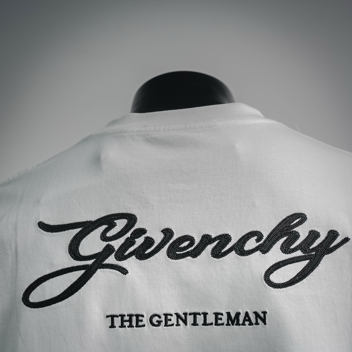 Given embroidered t-shirt