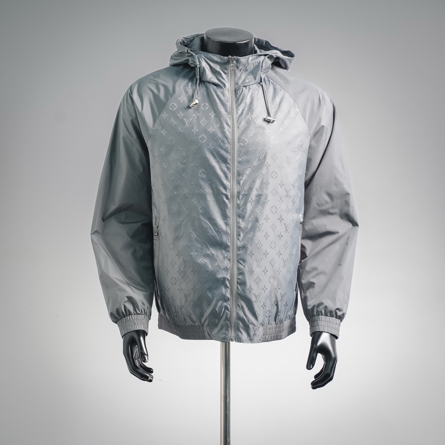 Louis splicing hooded jacket